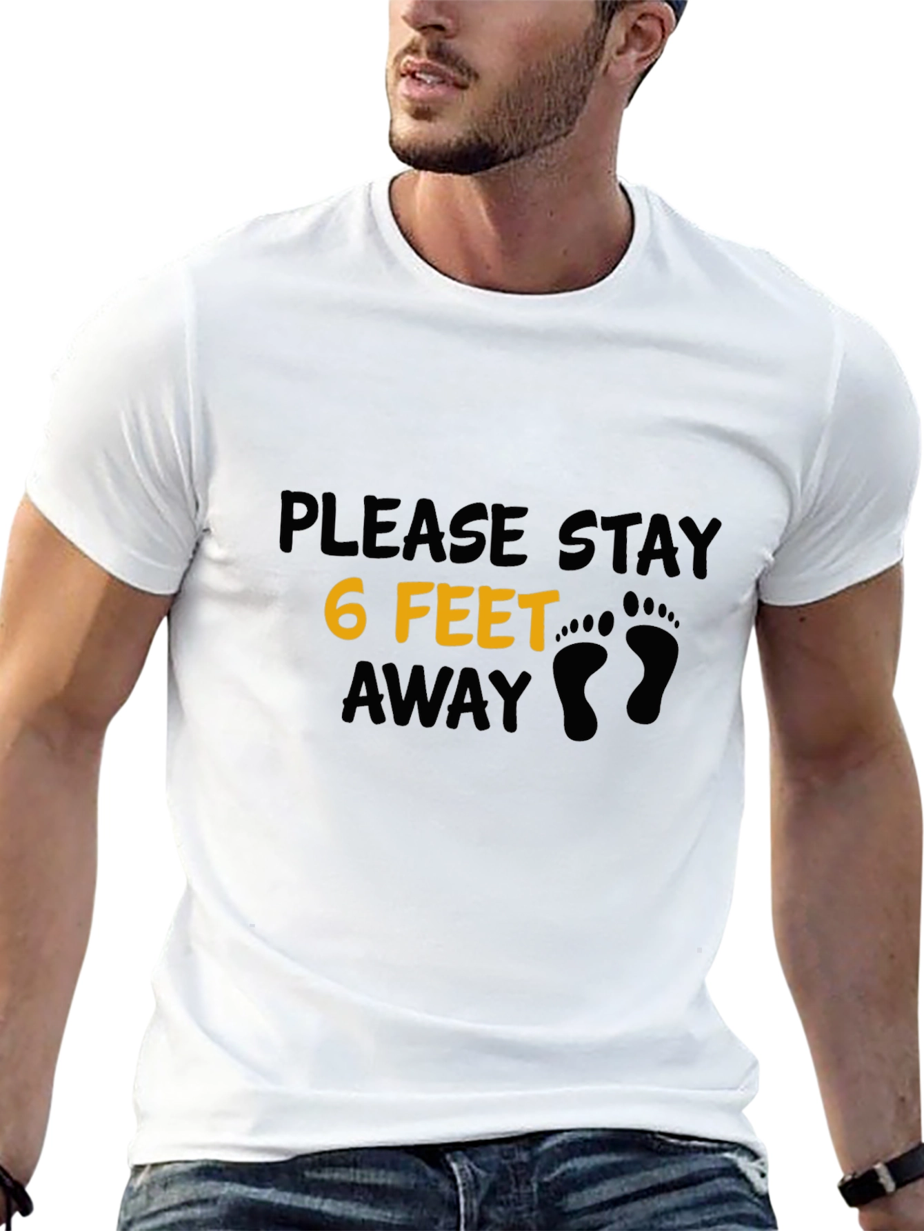Social Distancing T-Shirt - 6 Feet Away Graphic Tee