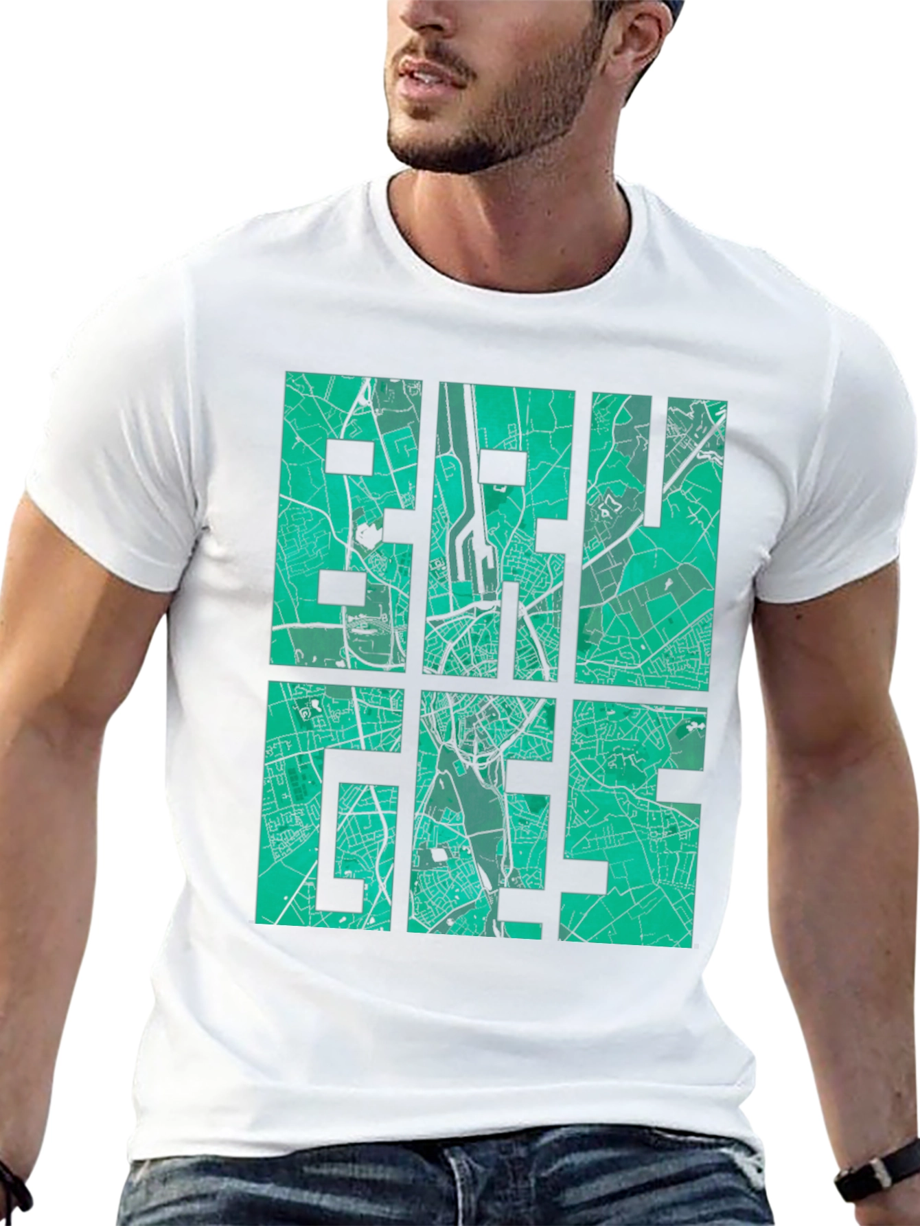 City Map Graphic Tee - Black