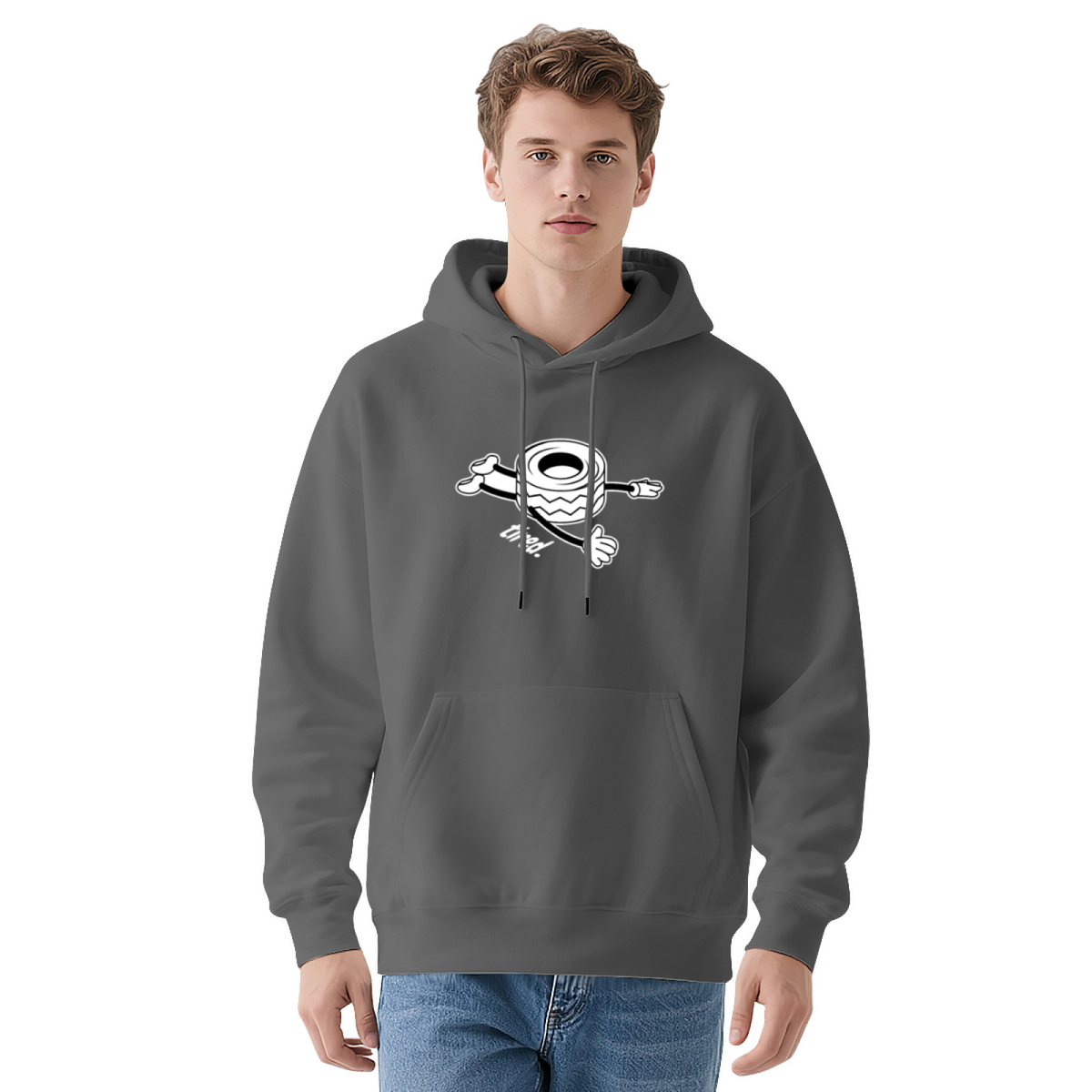 Graphic Print Hoodie - Unisex Pullover Sweatshirt with Unique Design, Casual Streetwear