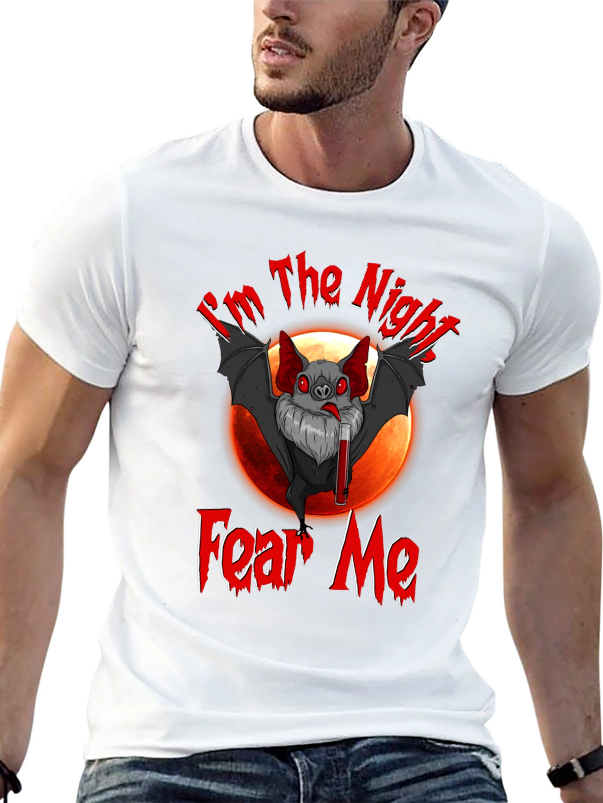 Im The Night Fear Me Bat Graphic T-Shirt