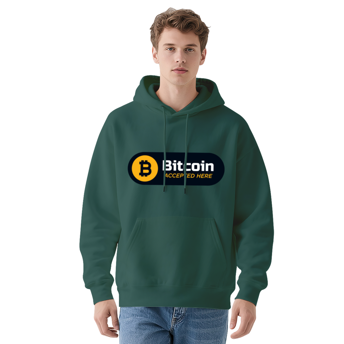 Bitcoin Cryptocurrency Blockchain Graphic Hoodie - Crypto Trader Pullover Sweatshirt