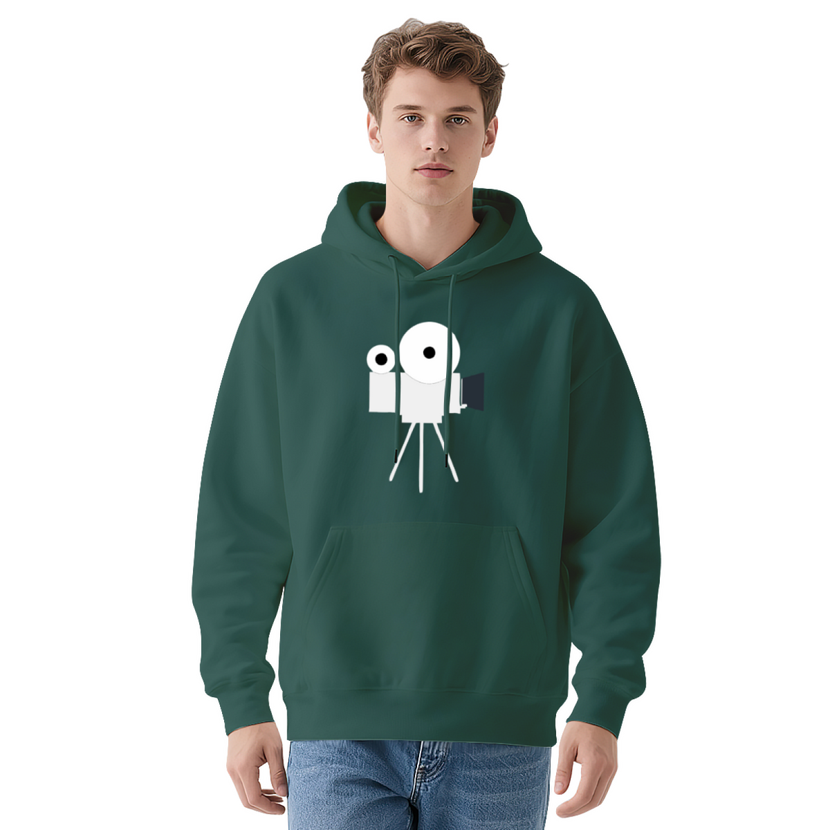 Vintage Movie Camera Film Director Graphic Hoodie - Cinema Lover Pullover