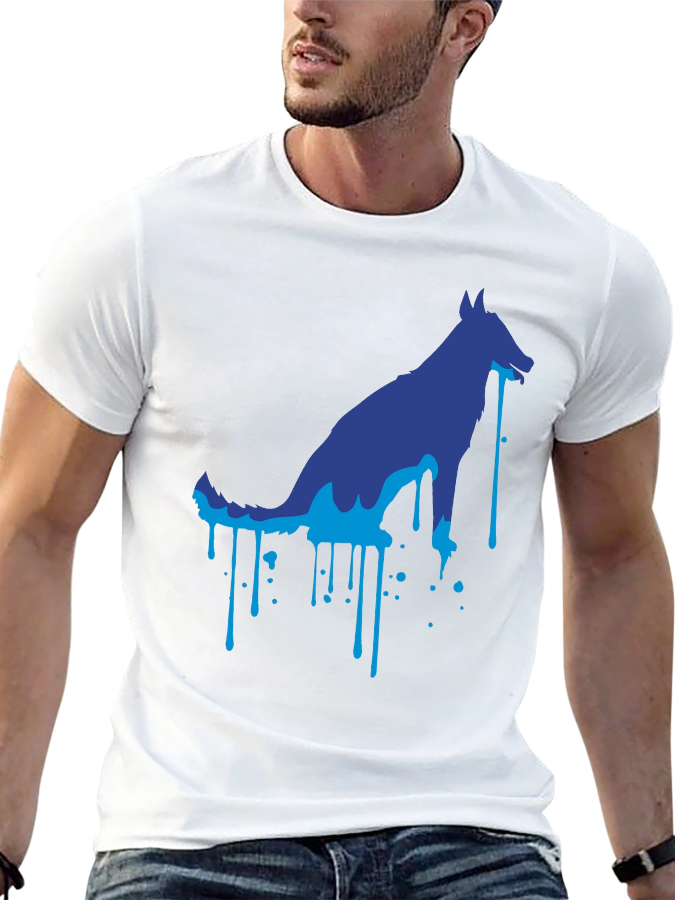 Cool Dog Graphic Tee - Black Unisex T-Shirt