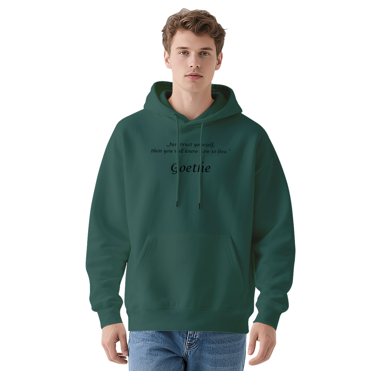 Just Trust Yourself Motivational Quote Graphic Hoodie - Inspirational Pullover