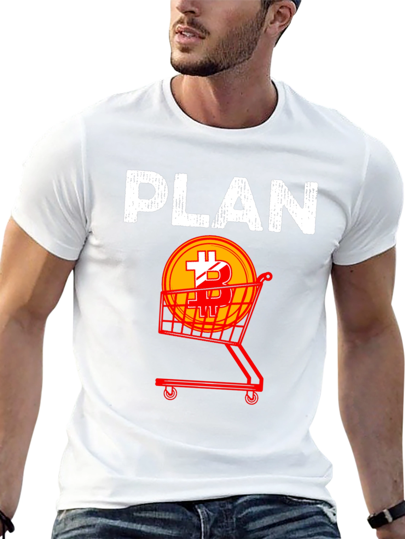 Bitcoin Shopping Plan Graphic Tee