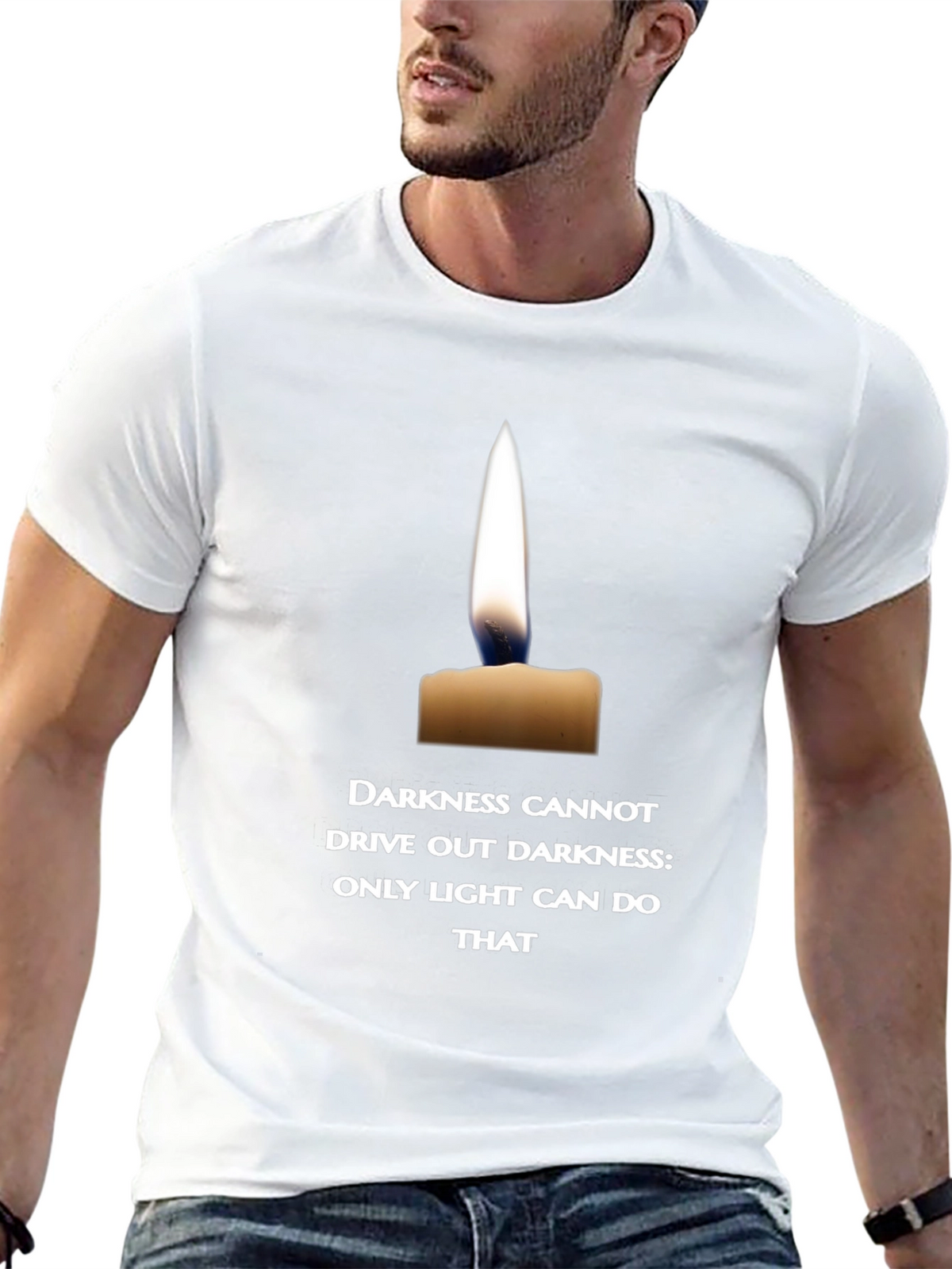 Candlelight Quote T-Shirt - Inspire with Light