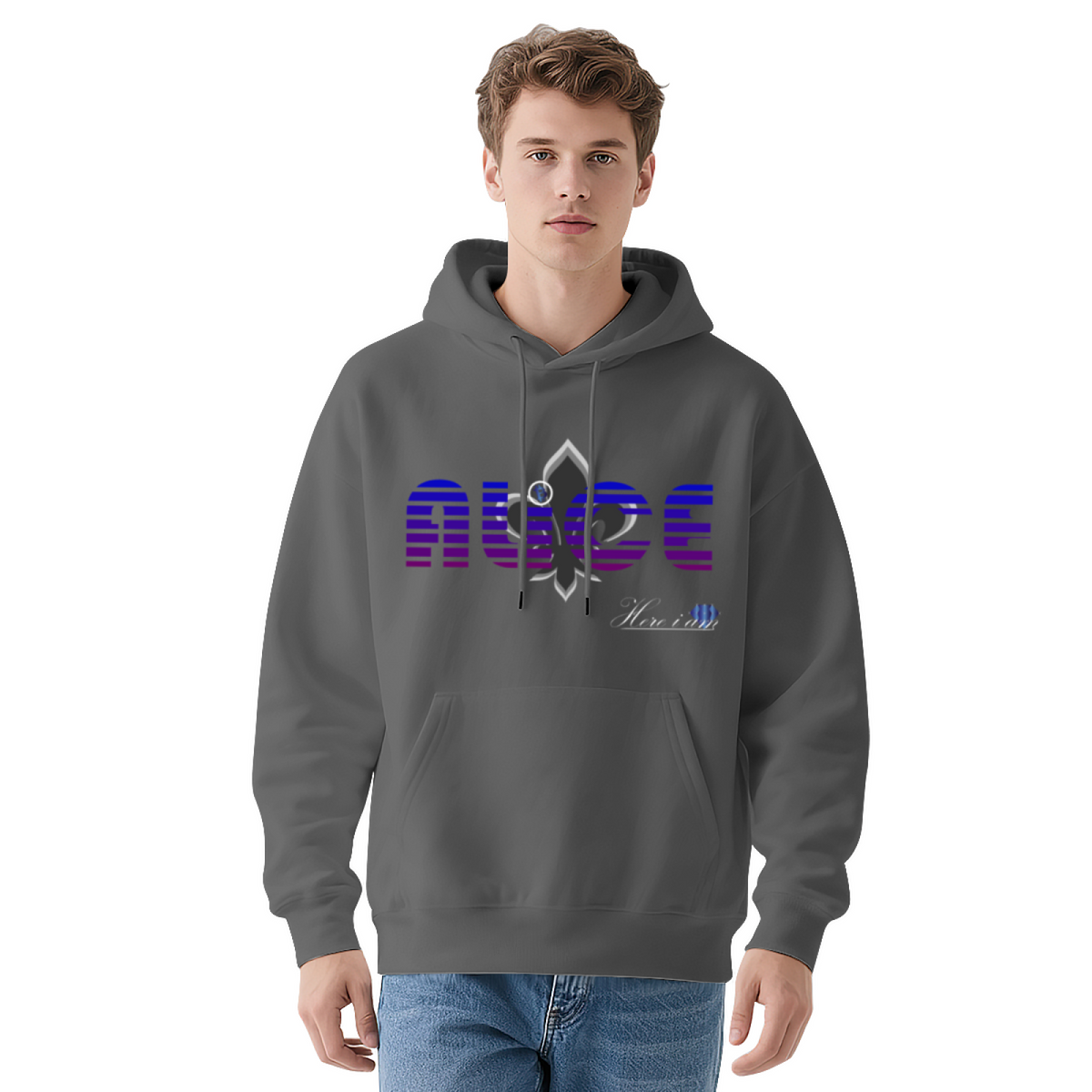 ACE Bold Gradient Typography Graphic Hoodie - Motivational Pullover Sweatshirt