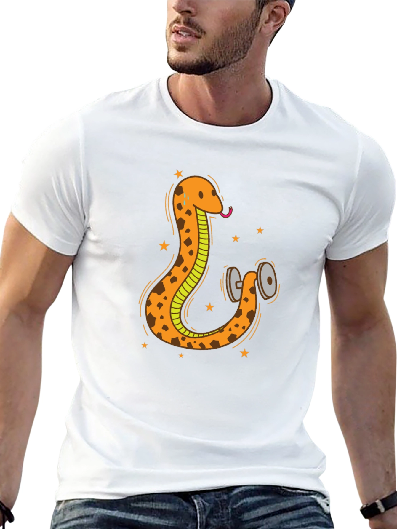 Snake Gym T-Shirt - Funny Workout Apparel