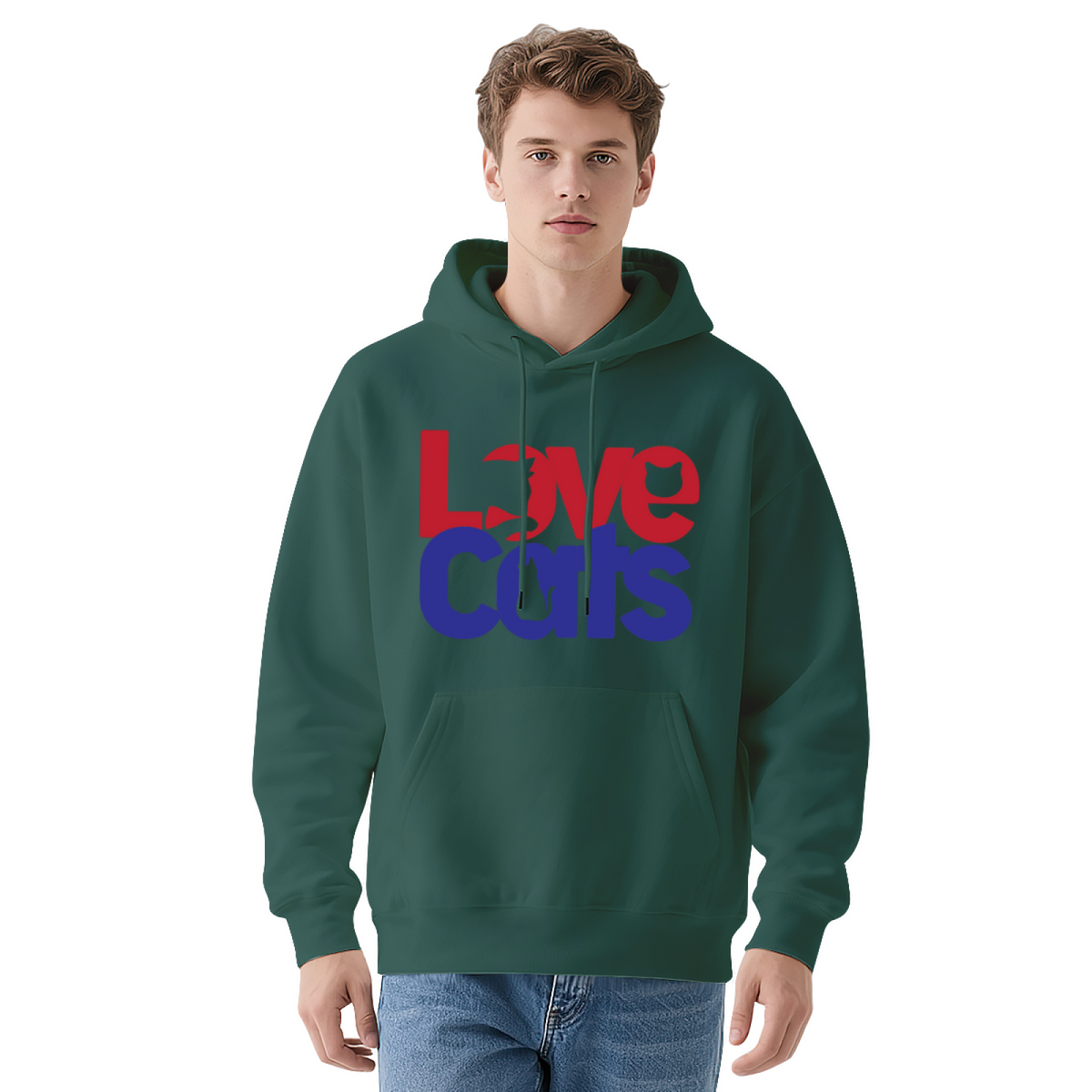 Graphic Print Hoodie - Unisex Pullover Sweatshirt with Unique Design, Casual Streetwear
