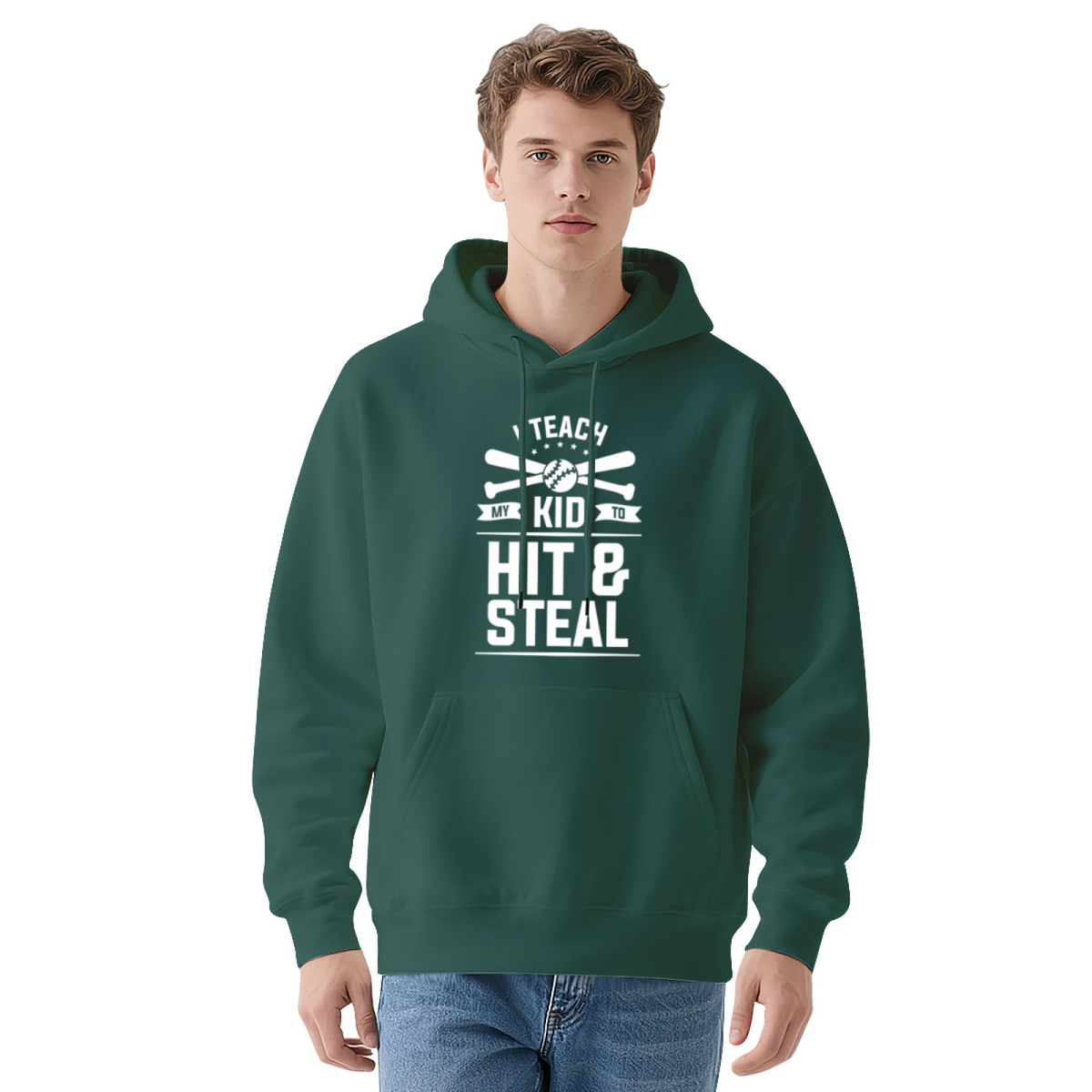 Sports & Art & Crayon Style Hoodie - Unique Graphic Pullover, Soft & Cozy, Casual Everyday Wear