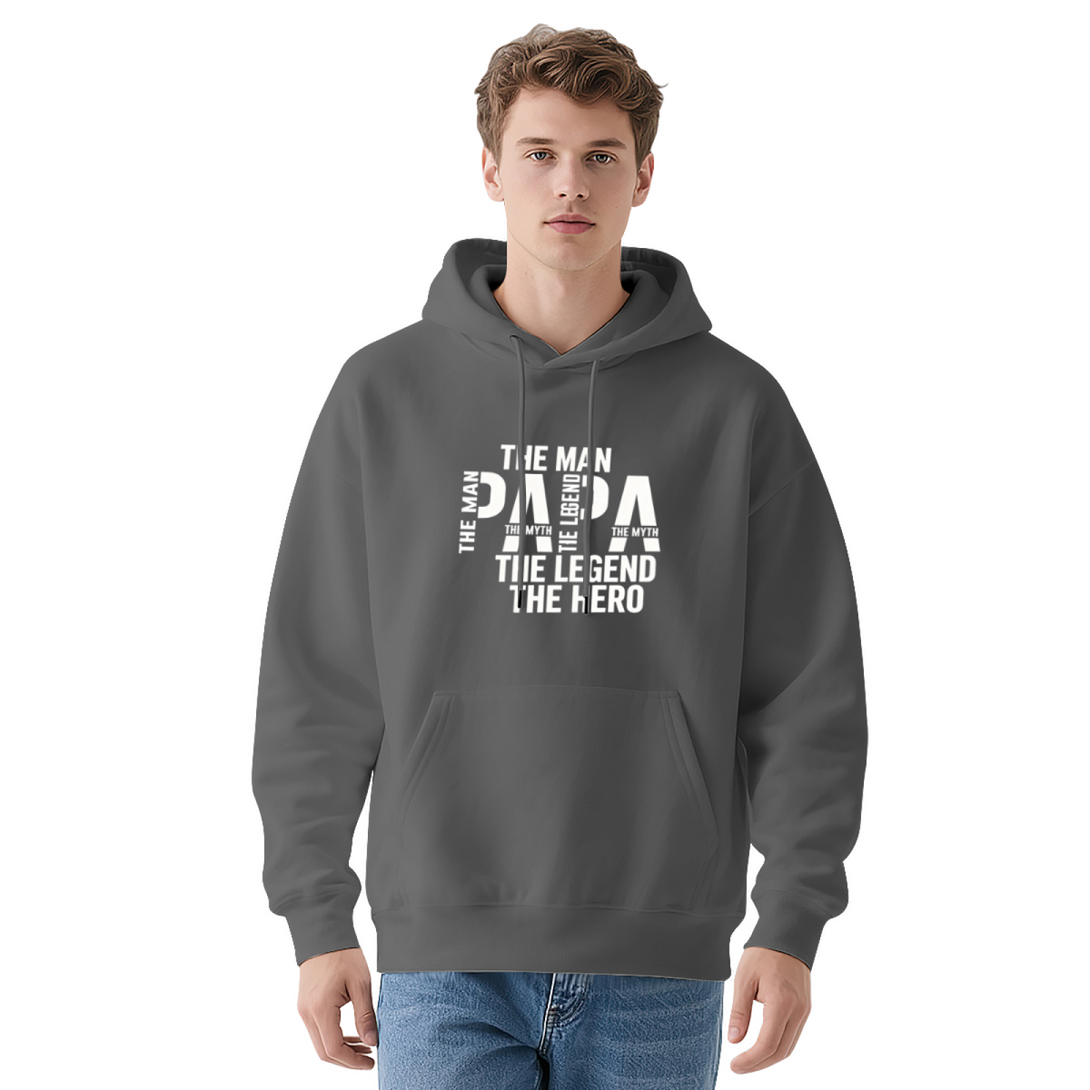 Papa The Man The Myth The Legend The Hero Cool Dad Hoodie