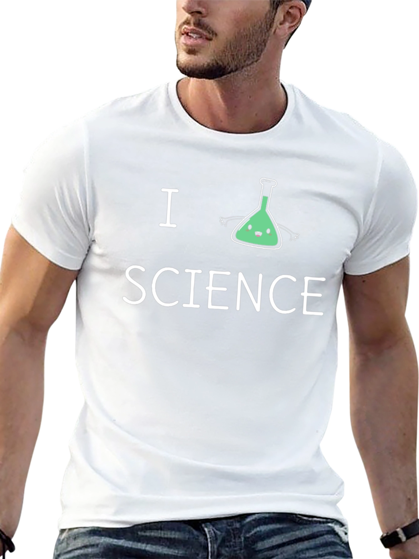 I Heart Science T-Shirt - Cute Flask Design