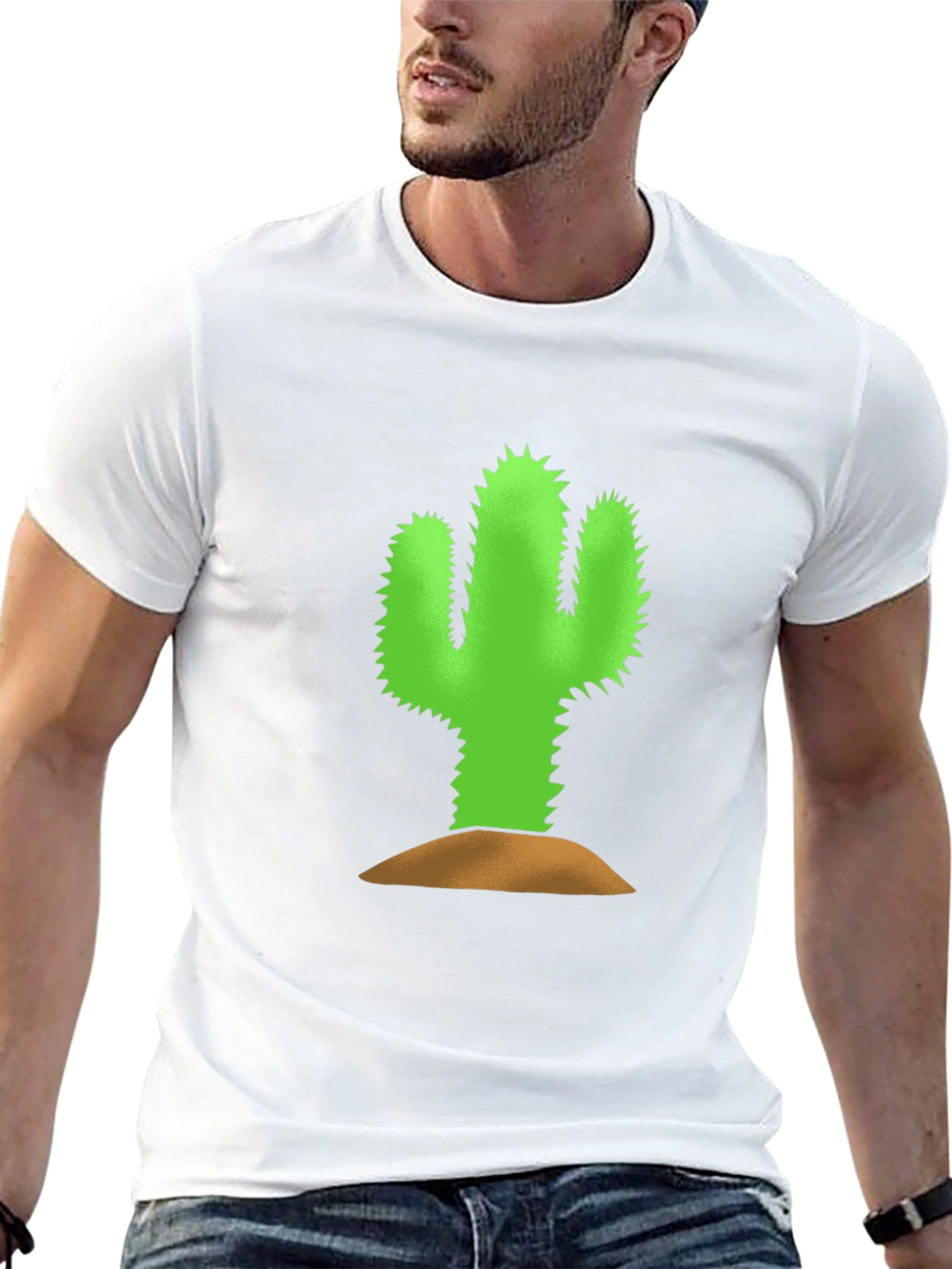 Cactus Graphic Tee - Black Unisex Shirt