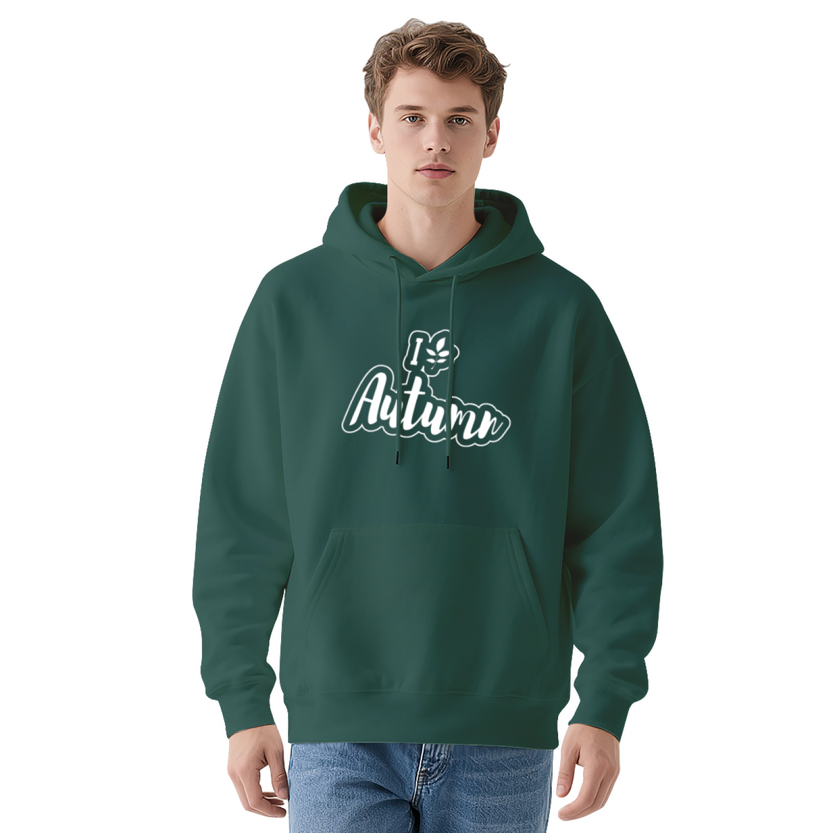 Monkey & Ocean Design Hoodie - Unisex Pullover Sweatshirt, Graphic Print, Casual Streetwear Fashion
