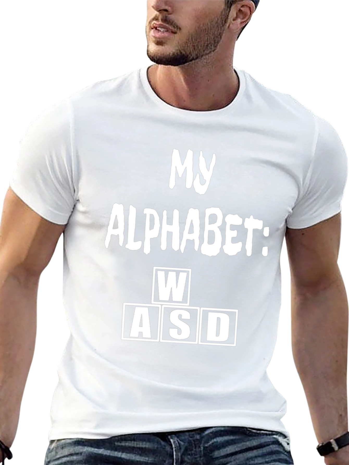 Gamer WASD T-Shirt - My Alphabet Funny Tee