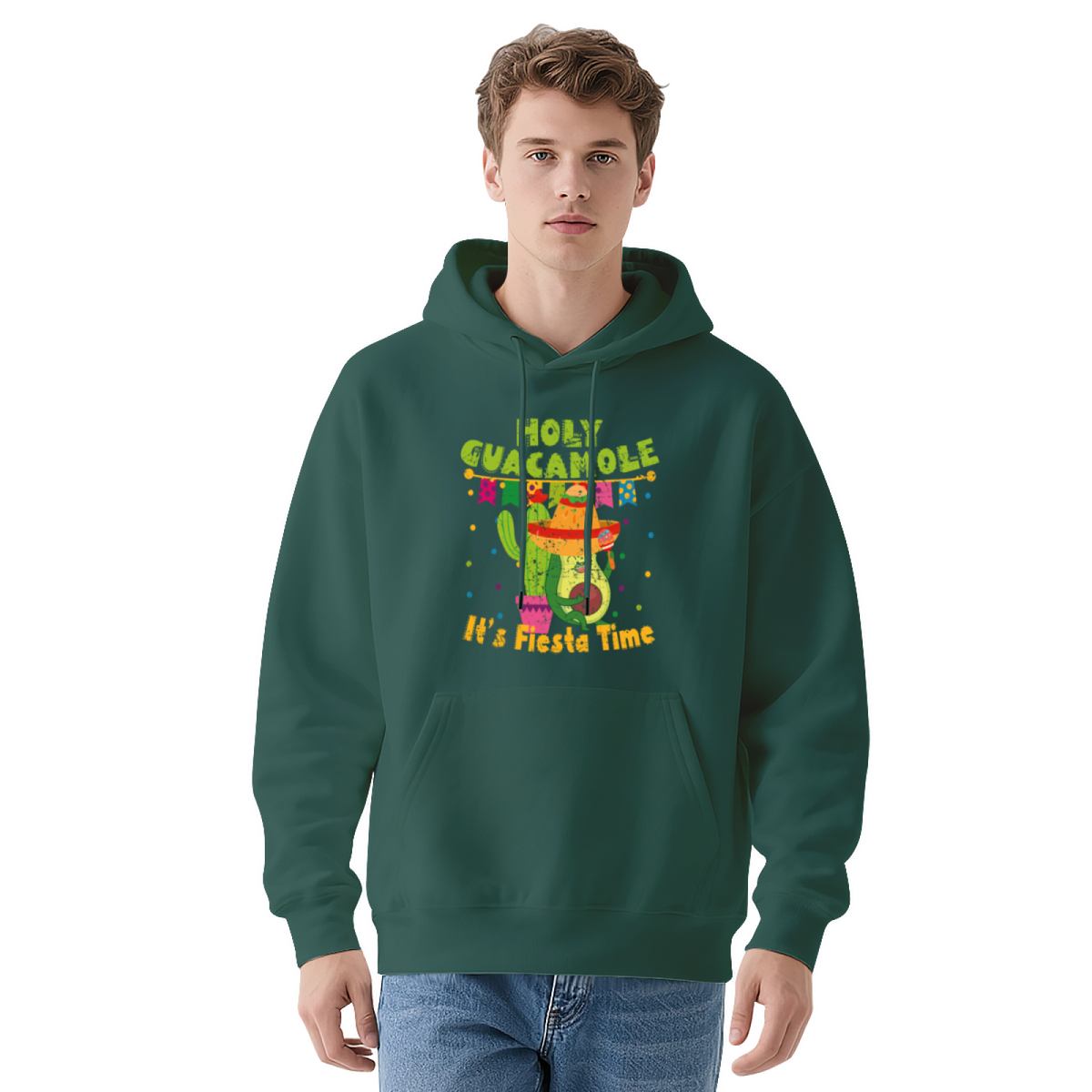 Monkey & Music Design Hoodie - Unisex Pullover Sweatshirt, Graphic Print, Casual Streetwear Fashion