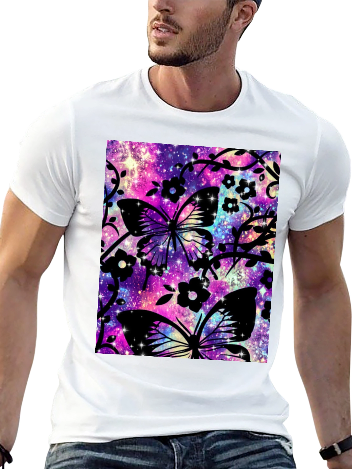 Butterfly Galaxy Graphic T-Shirt