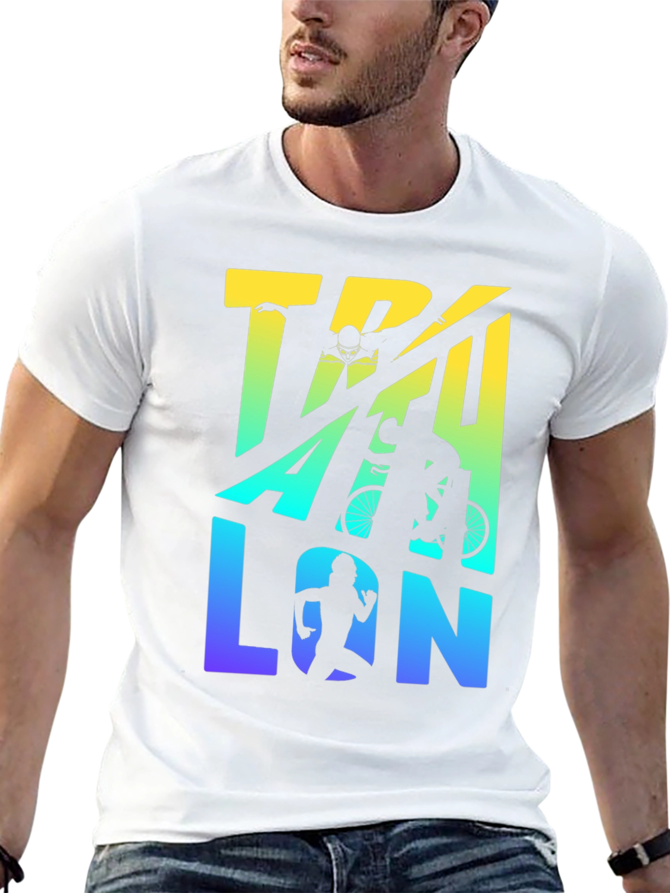 Triathlon T-Shirt | Swim Bike Run Graphic Tee