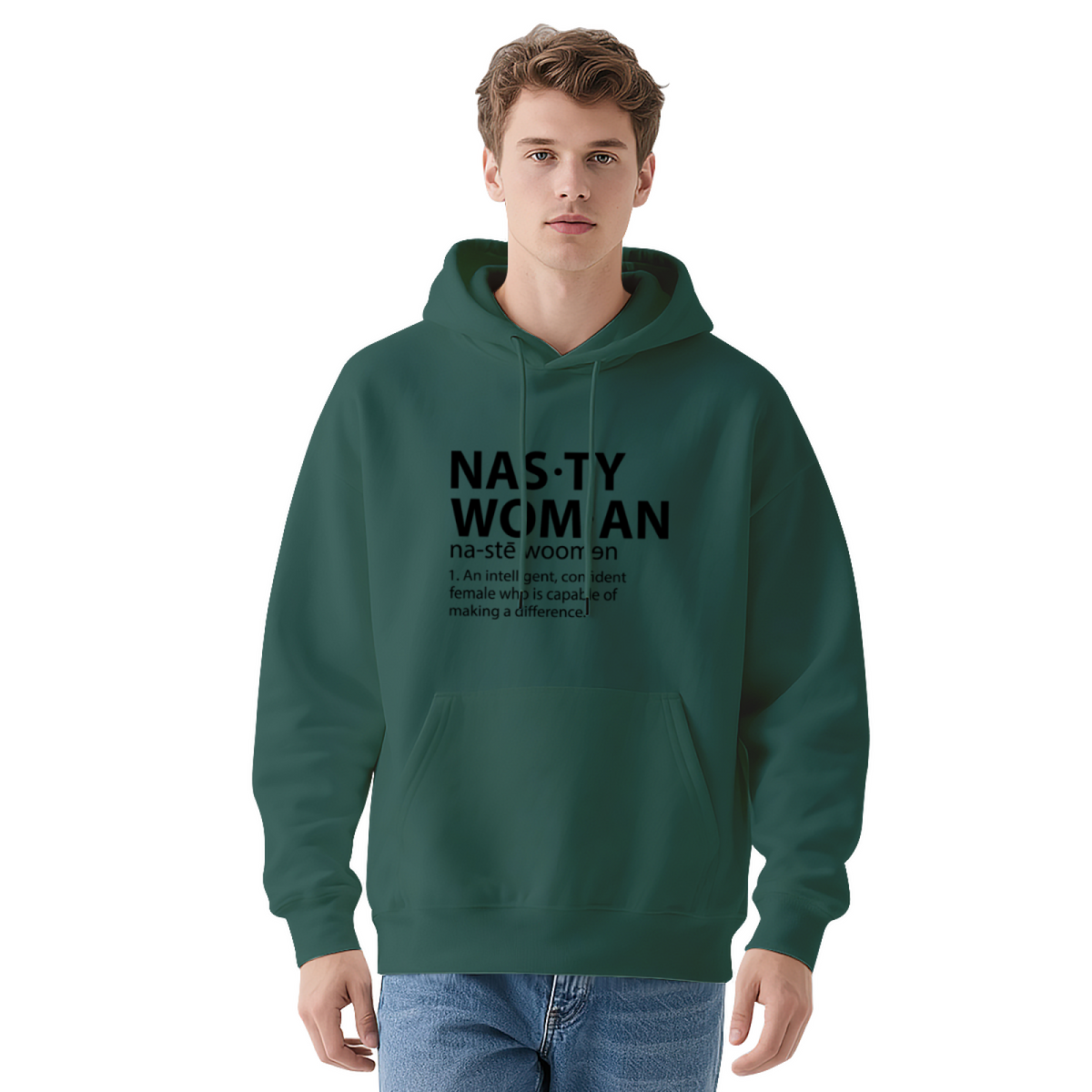 Nasty Woman Dictionary Definition Feminist Graphic Hoodie - Women Empowerment Pullover