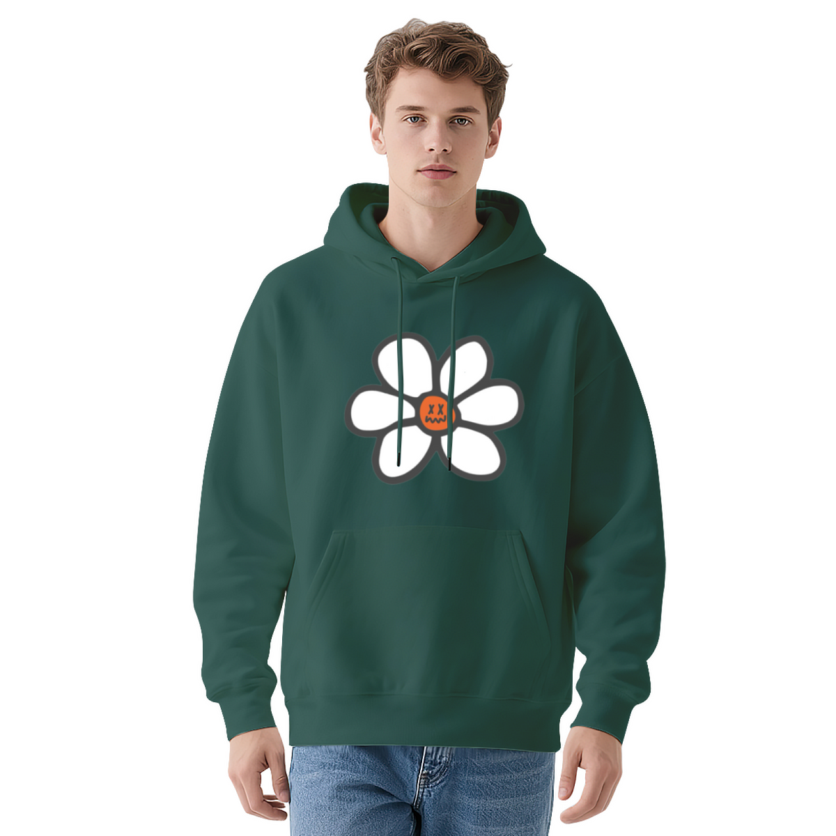 Graphic Print Hoodie - Unisex Pullover Sweatshirt with Unique Design, Casual Streetwear