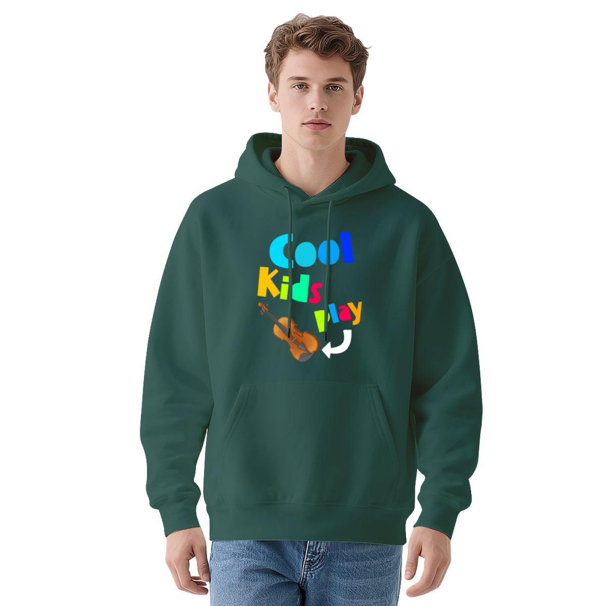 Cool Kids Play Sports Youth Graphic Hoodie - Kid Athlete Pullover Sweatshirt