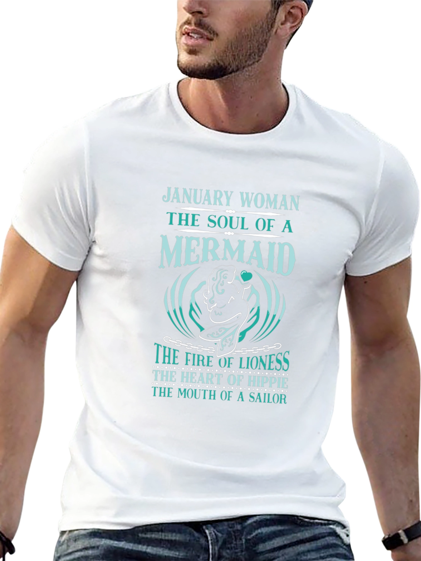 January Woman Mermaid Soul Graphic Tee