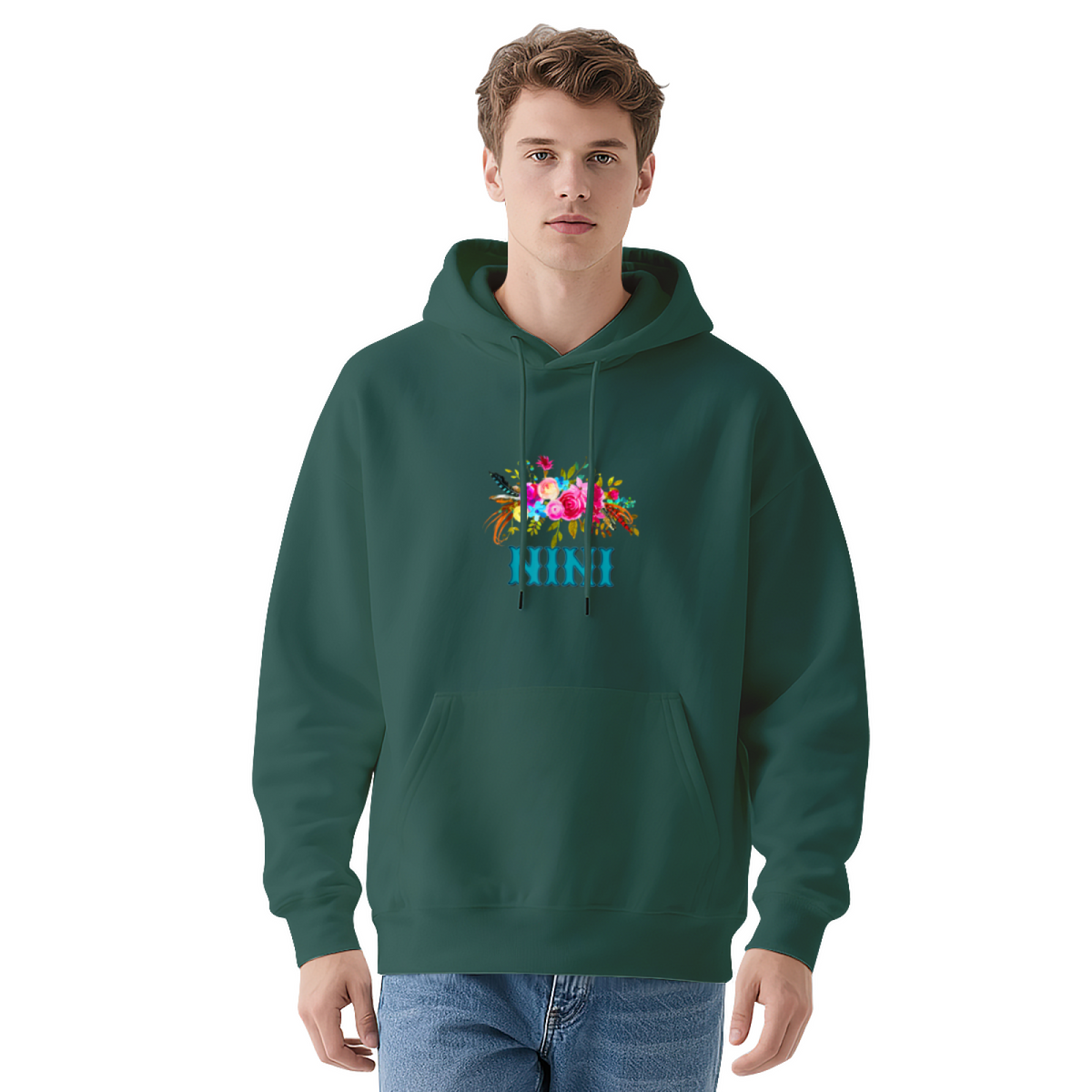 Gothic Floral Bouquet Dark Aesthetic Graphic Hoodie - Flower Lover Pullover