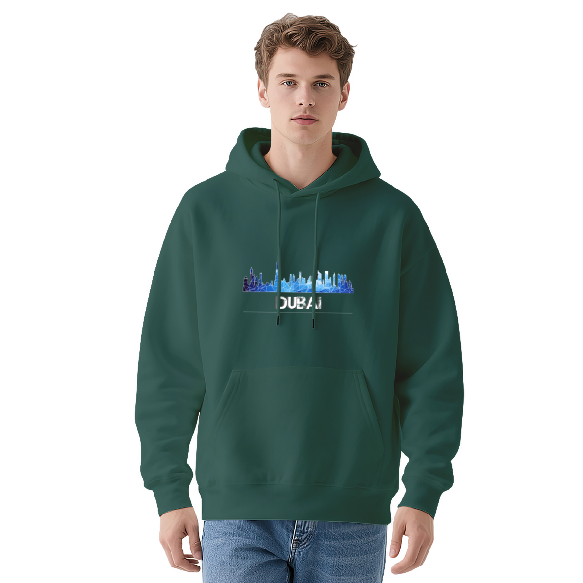 Abstract Art & Distressed Graphic Hoodie - Cozy Pullover Sweatshirt with Unique Artwork, Trendy Streetwear