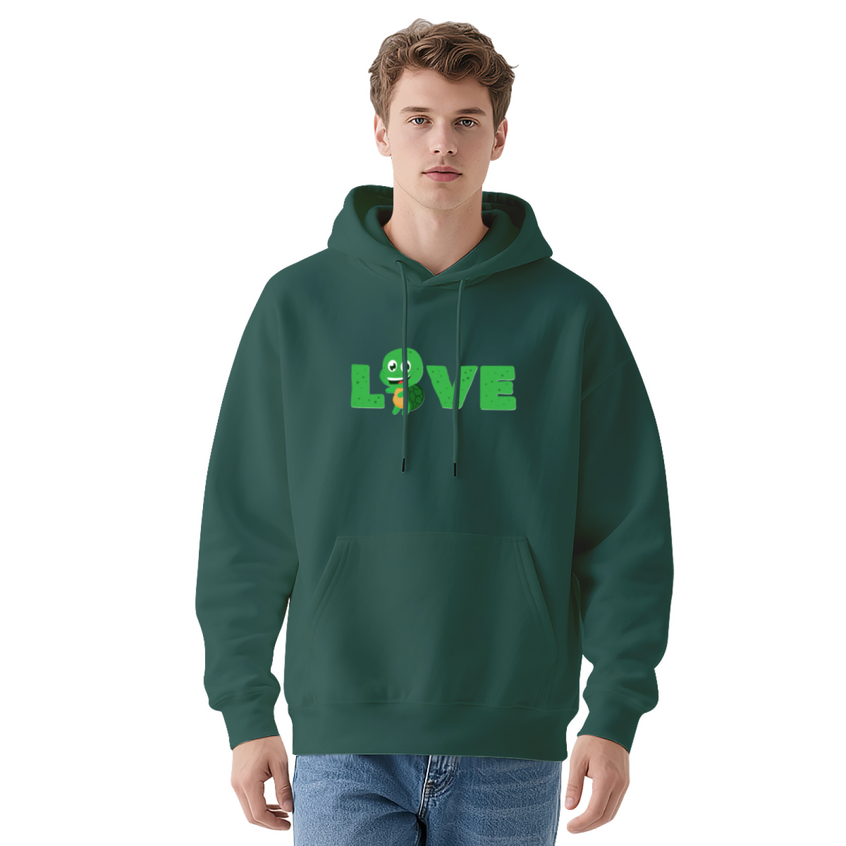 LOVE Monster Character Cute Graphic Hoodie - Fun Love Design Pullover Sweatshirt