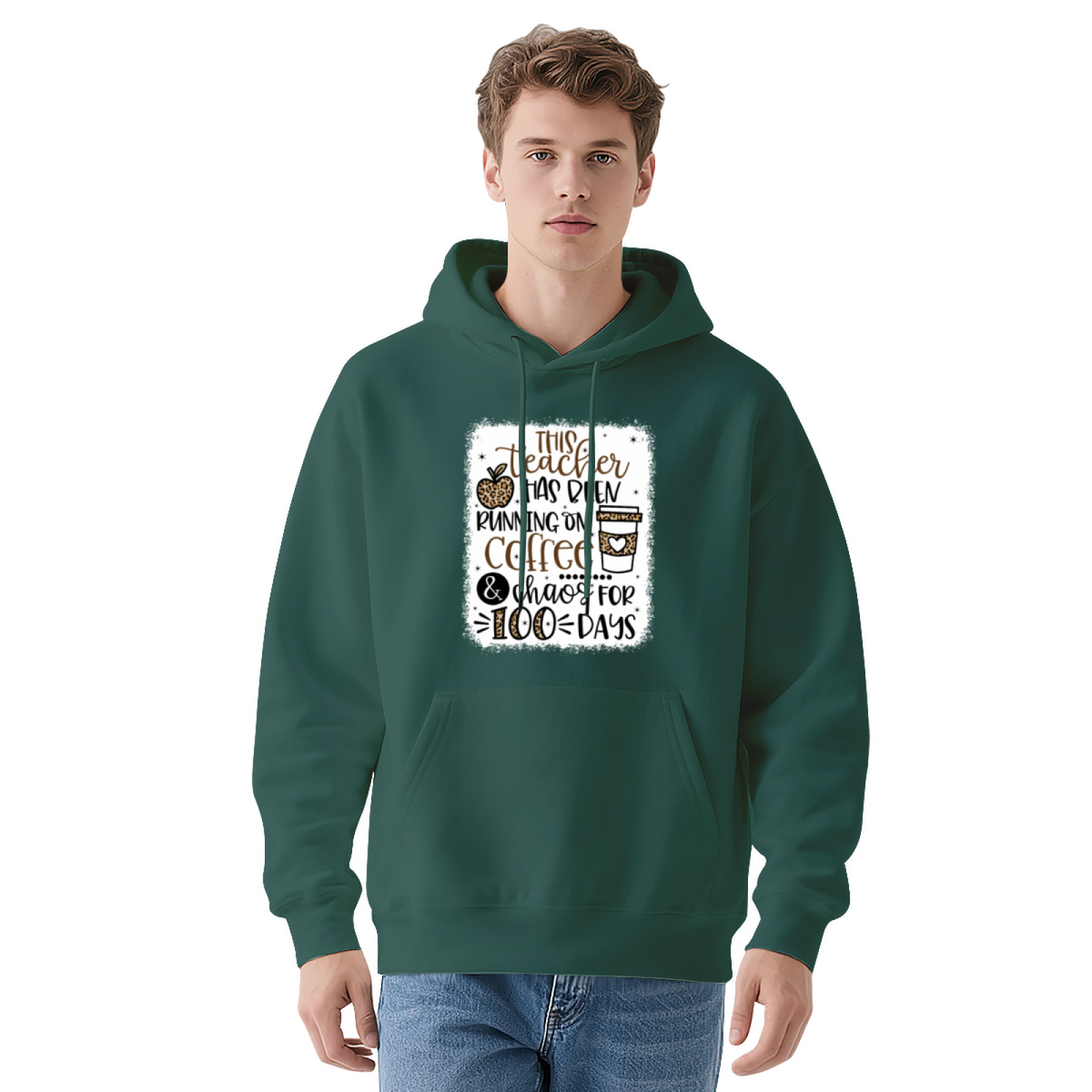 Celestial & Coffee Style Hoodie - Unique Graphic Pullover, Soft & Cozy, Casual Everyday Wear