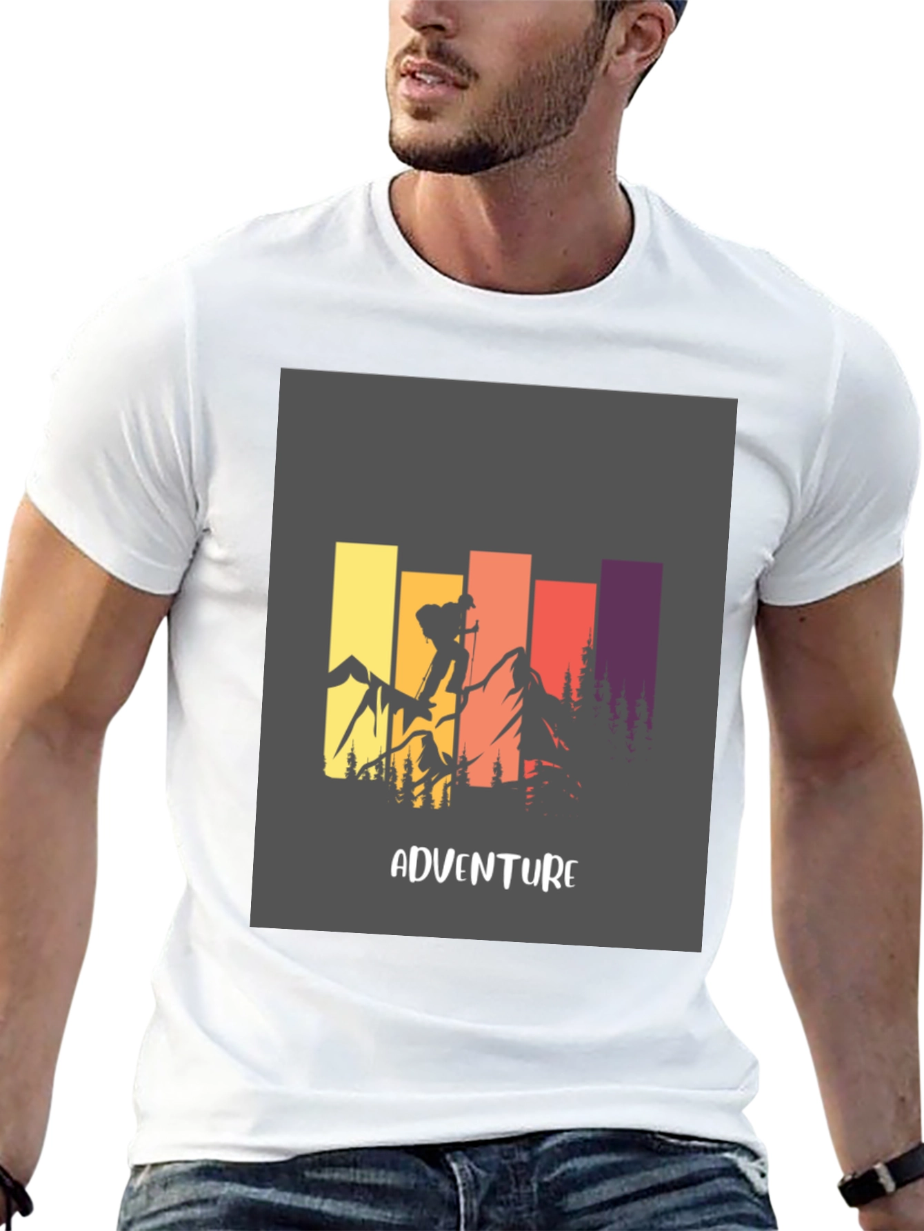 Adventure Graphic Tee - Mountain Climbing Design