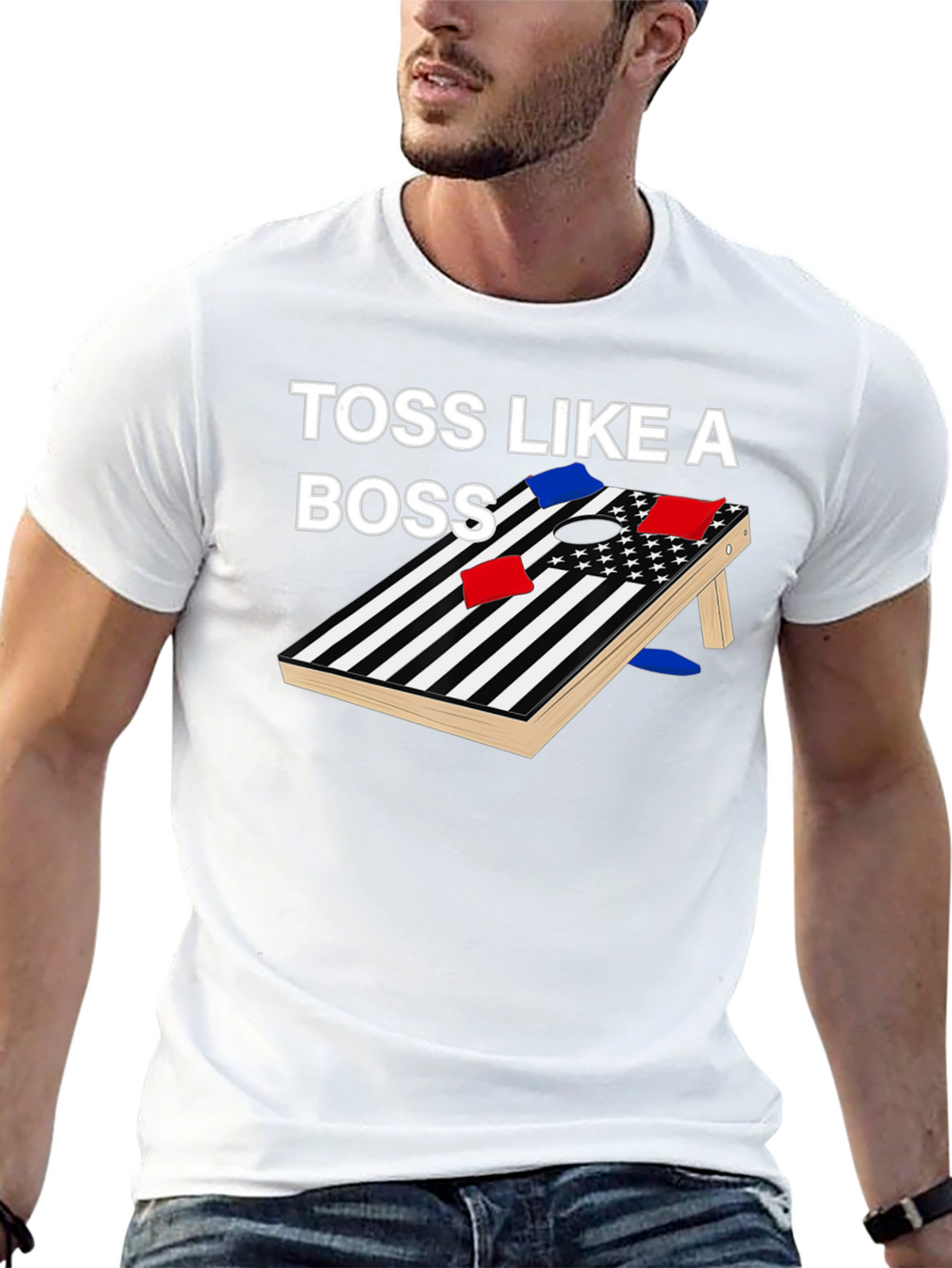 Toss Like a Boss Cornhole T-Shirt