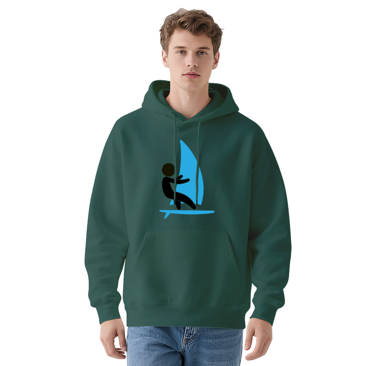 Sports & Minimalist Print Hoodie - Comfortable Graphic Sweatshirt, Great Gift Idea for Men & Women