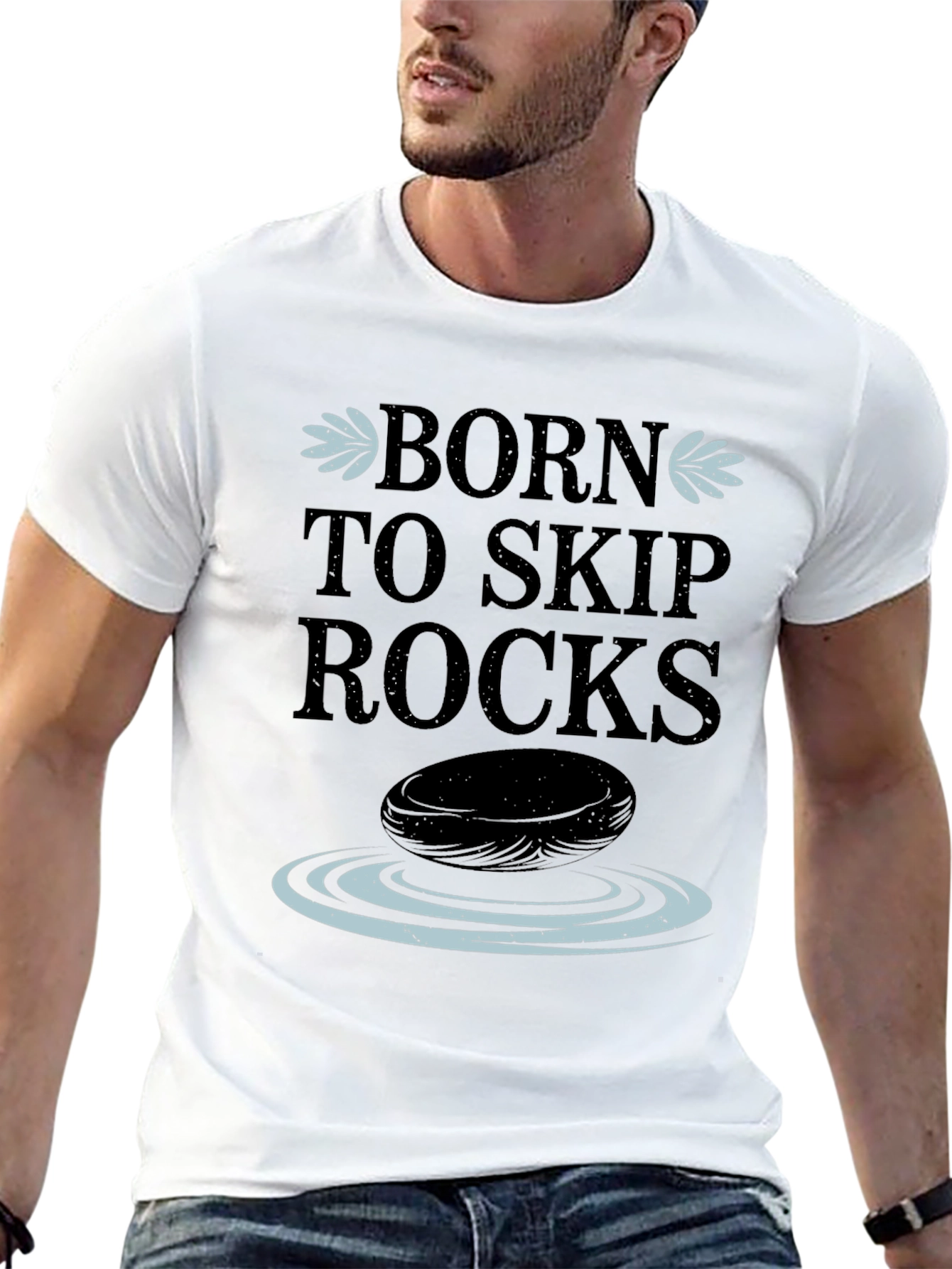 Born to Skip Rocks Graphic Tee