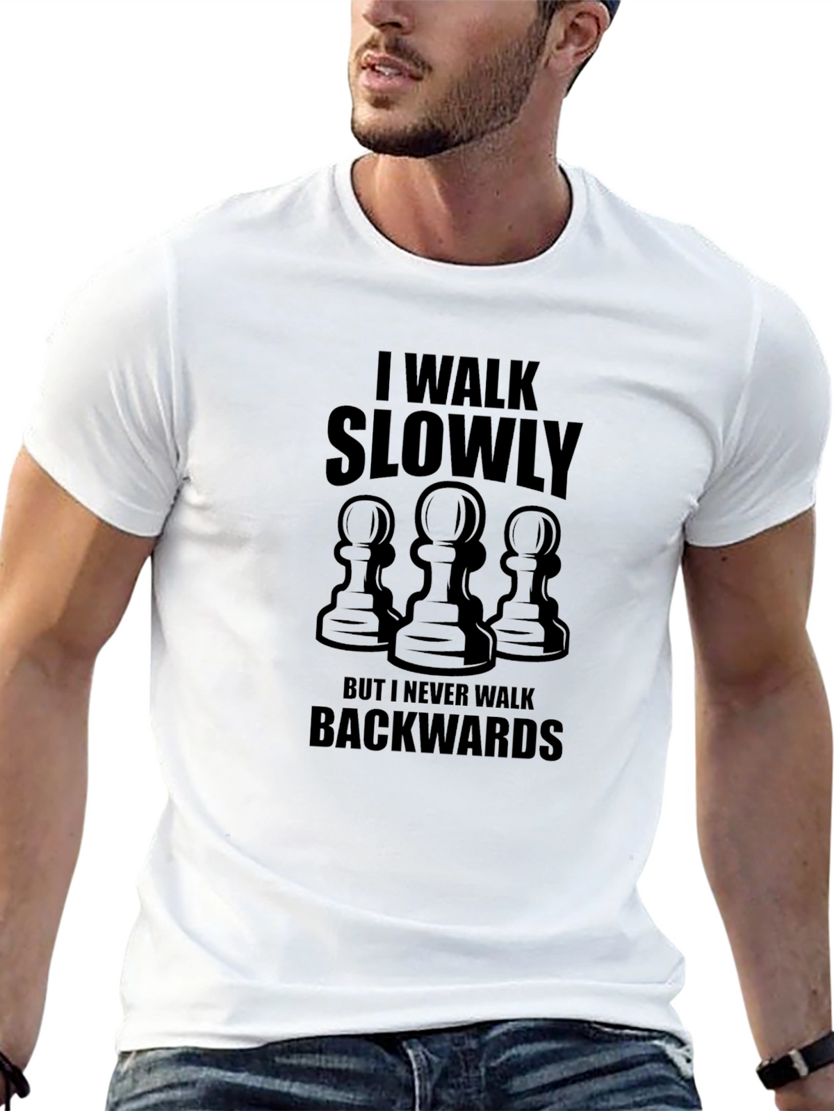 I Walk Slowly Chess Pawn T-Shirt