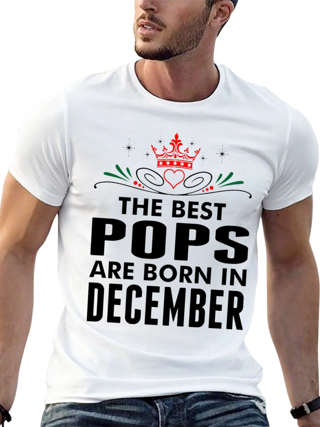 Best Pops Born in December - Graphic T-Shirt