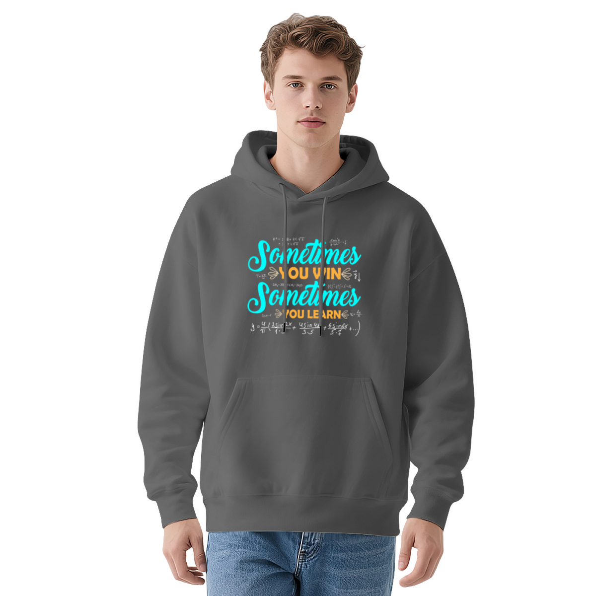 Floral & Motivational Style Hoodie - Unique Graphic Pullover, Soft & Cozy, Casual Everyday Wear