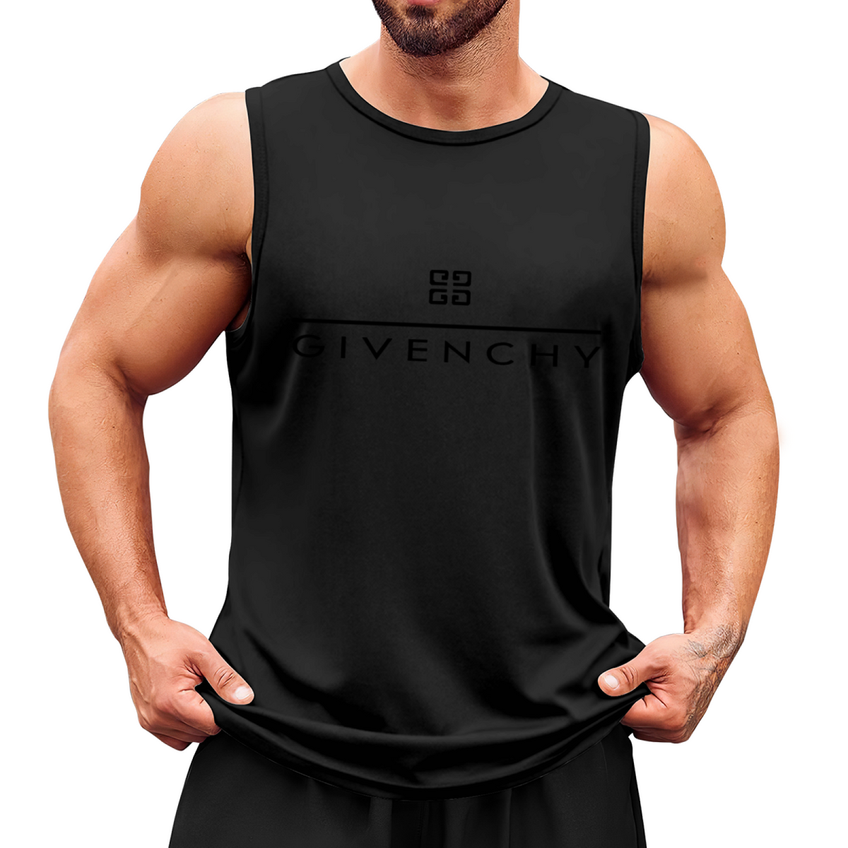 4G Square Logo Letter Graphic Print Tank Top Unisex Cotton Sleeveless T-Shirt Loose Casual Summer Vest Multiple Colors Available