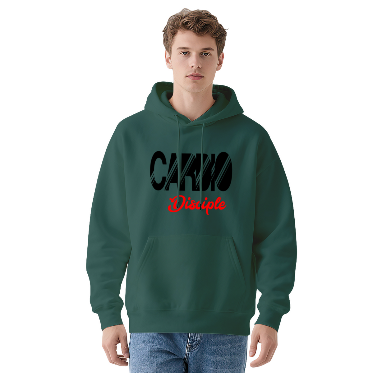 Funny Cardio Workout Fitness Graphic Hoodie - Gym Humor Exercise Pullover