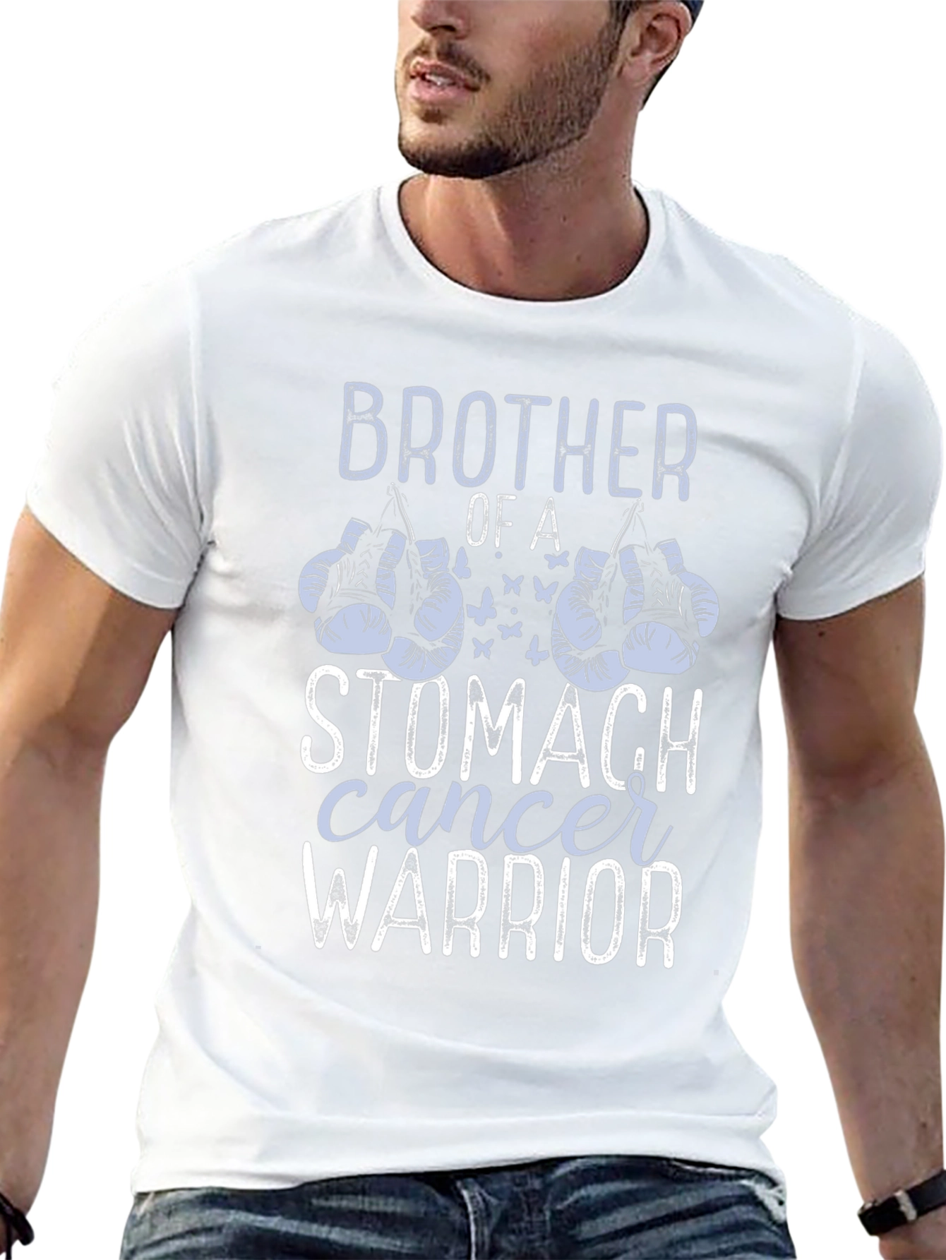 Stomach Cancer Warrior Brother T-Shirt