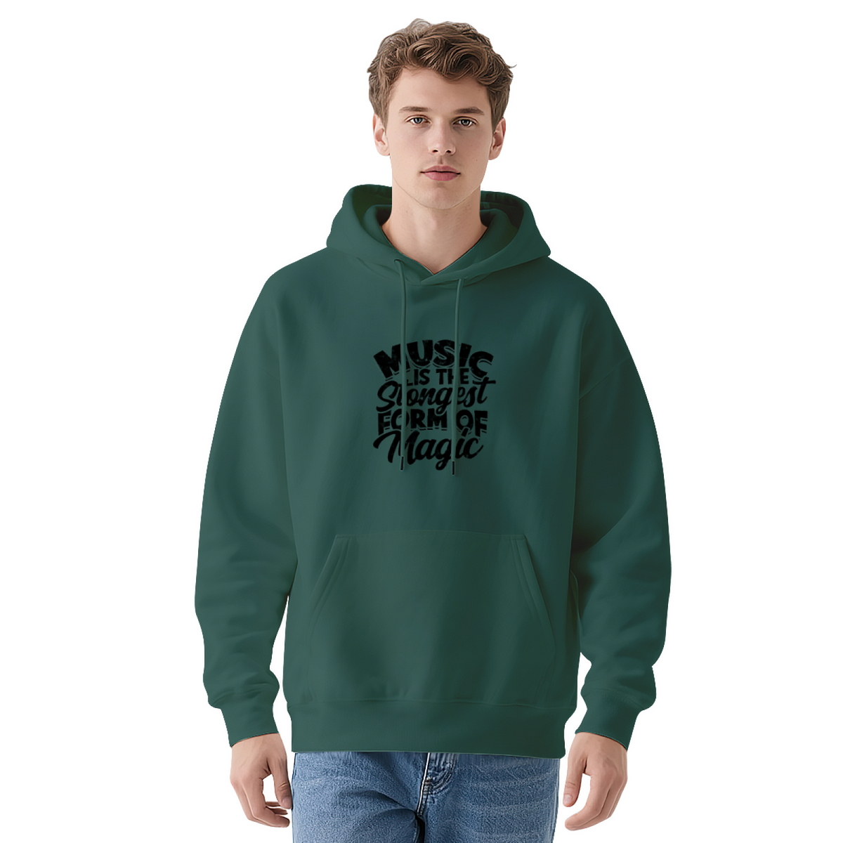Music Is The Strongest Form Of Magic Graphic Hoodie - Music Lover Pullover