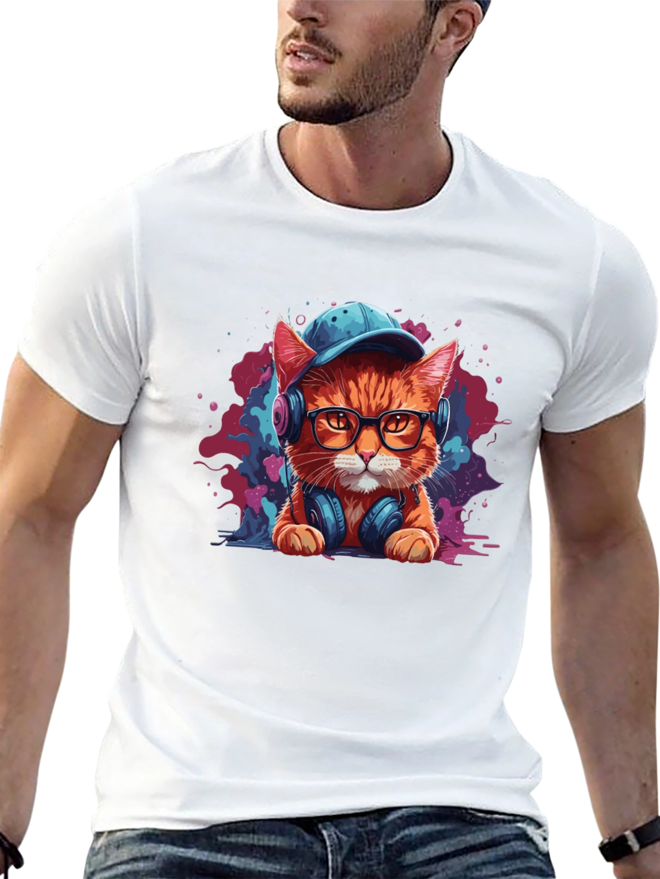 Cool Cat Graphic Tee