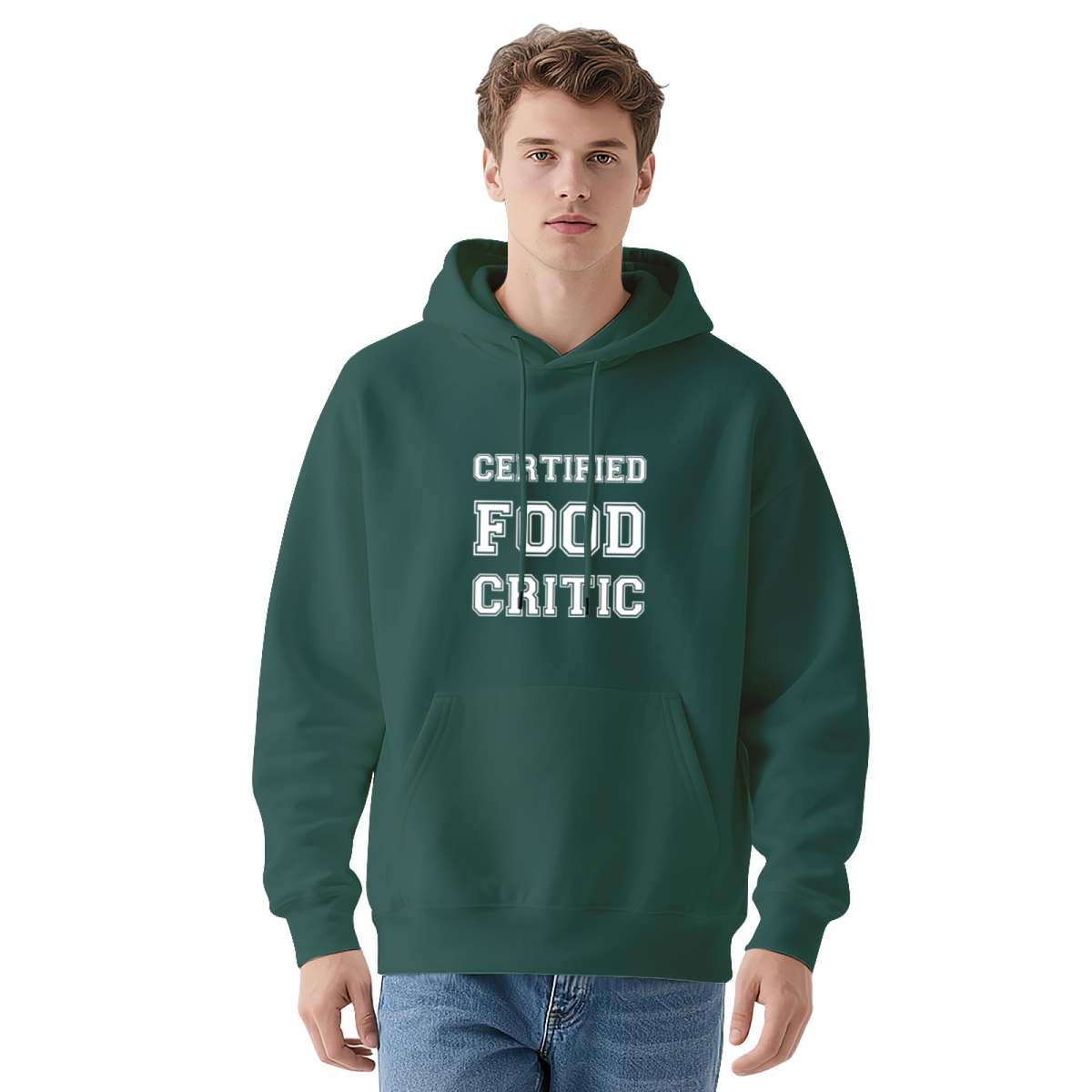Foodie & Gothic Print Hoodie - Comfortable Graphic Sweatshirt, Great Gift Idea for Men & Women