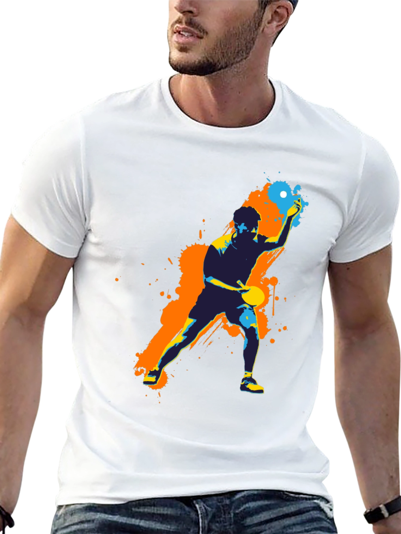 Table Tennis Graphic Tee - Sporty Design