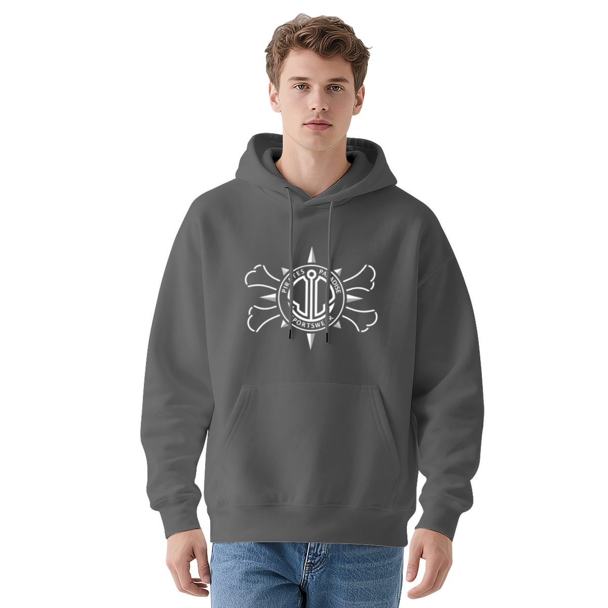 Nautical Anchor Sailor Maritime Graphic Hoodie - Sea Lover Pullover Sweatshirt