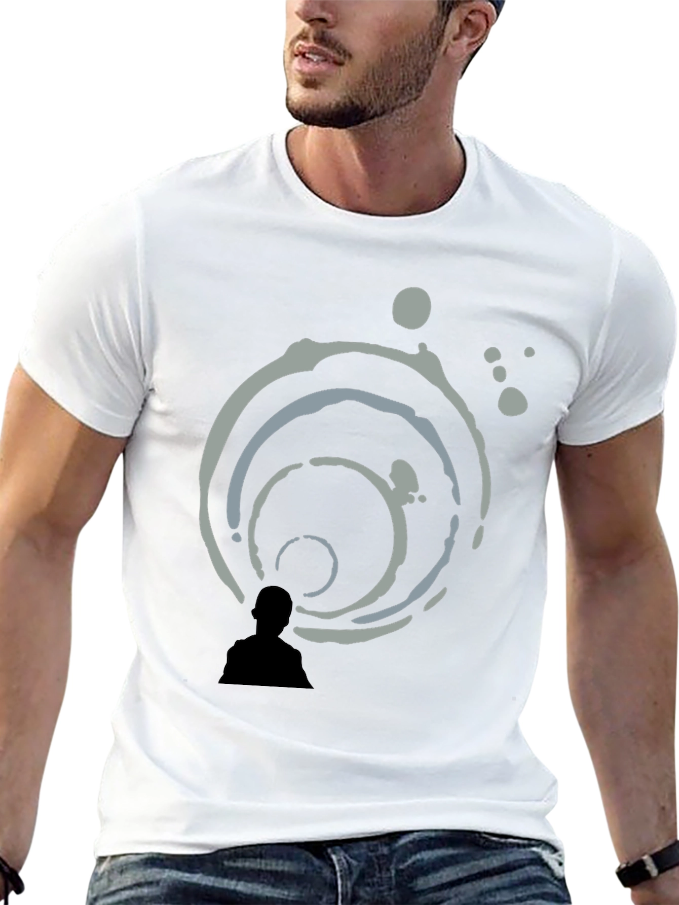 Abstract Art Black T-Shirt