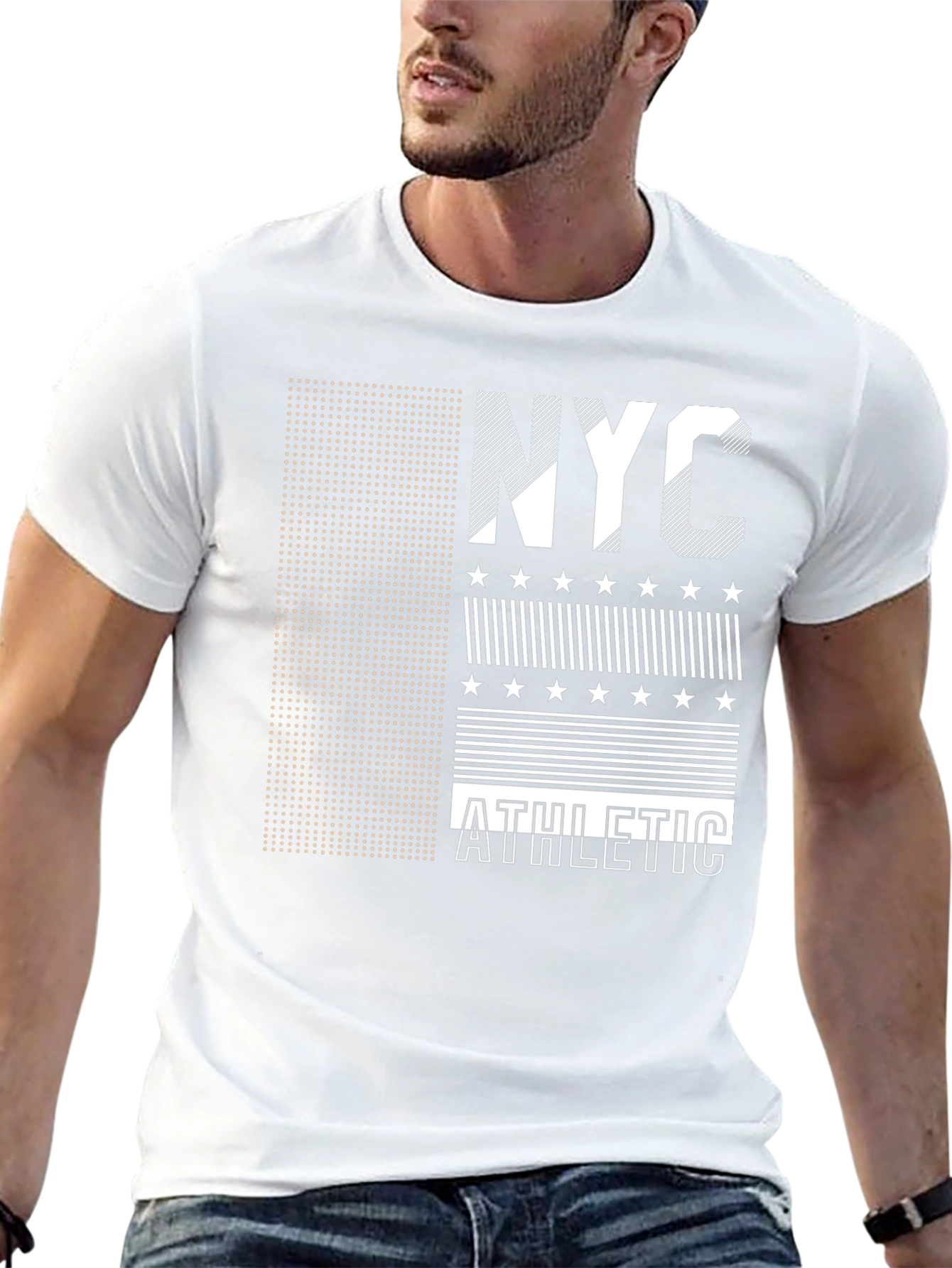 NYC Athletic Graphic Tee - Black