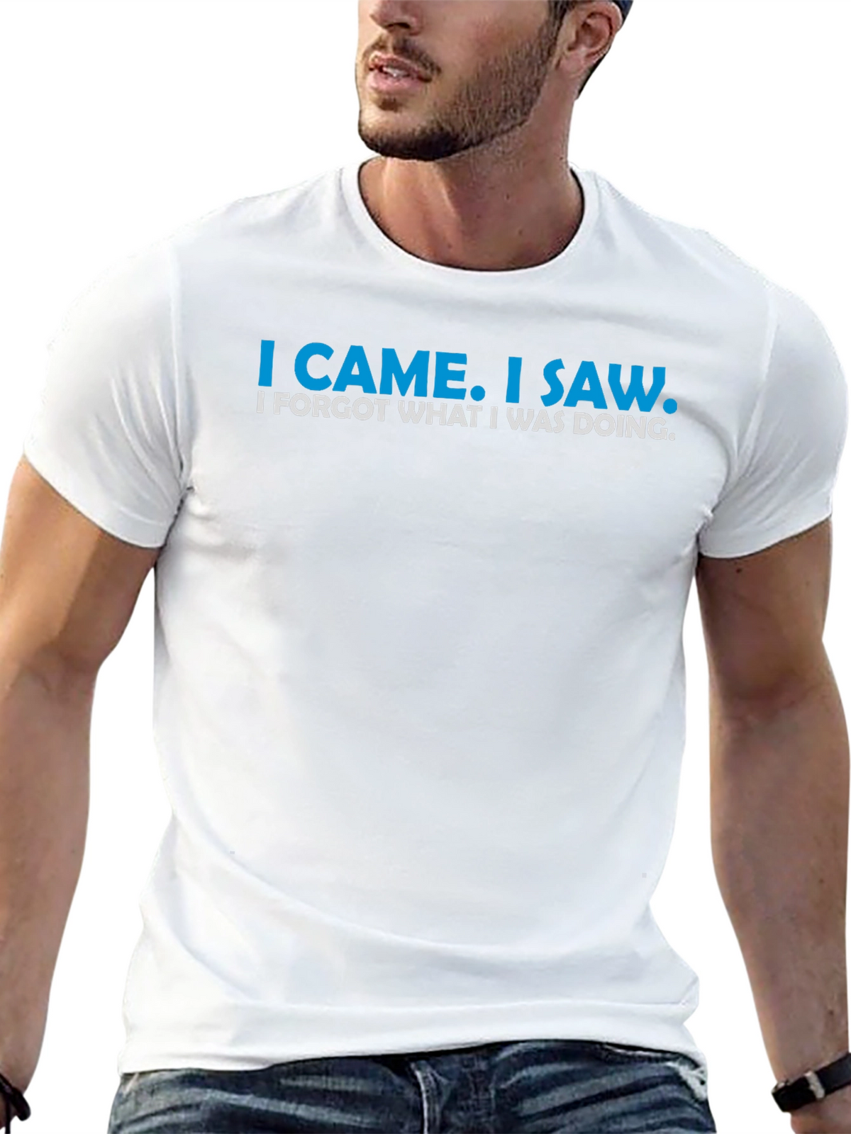 Funny I Came I Saw Graphic T-Shirt