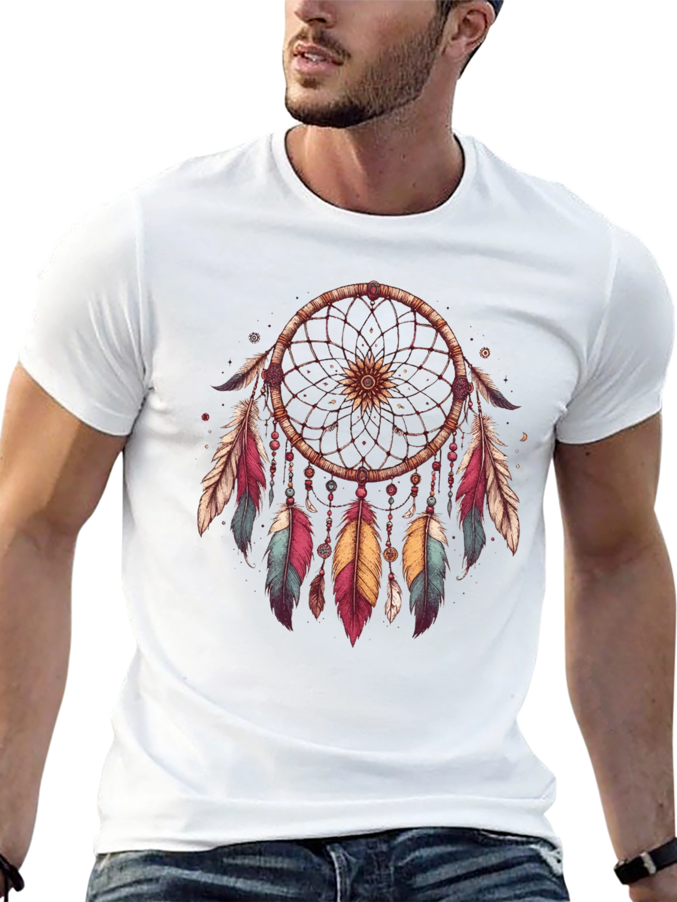Dreamcatcher Graphic Tee - Native American Inspired