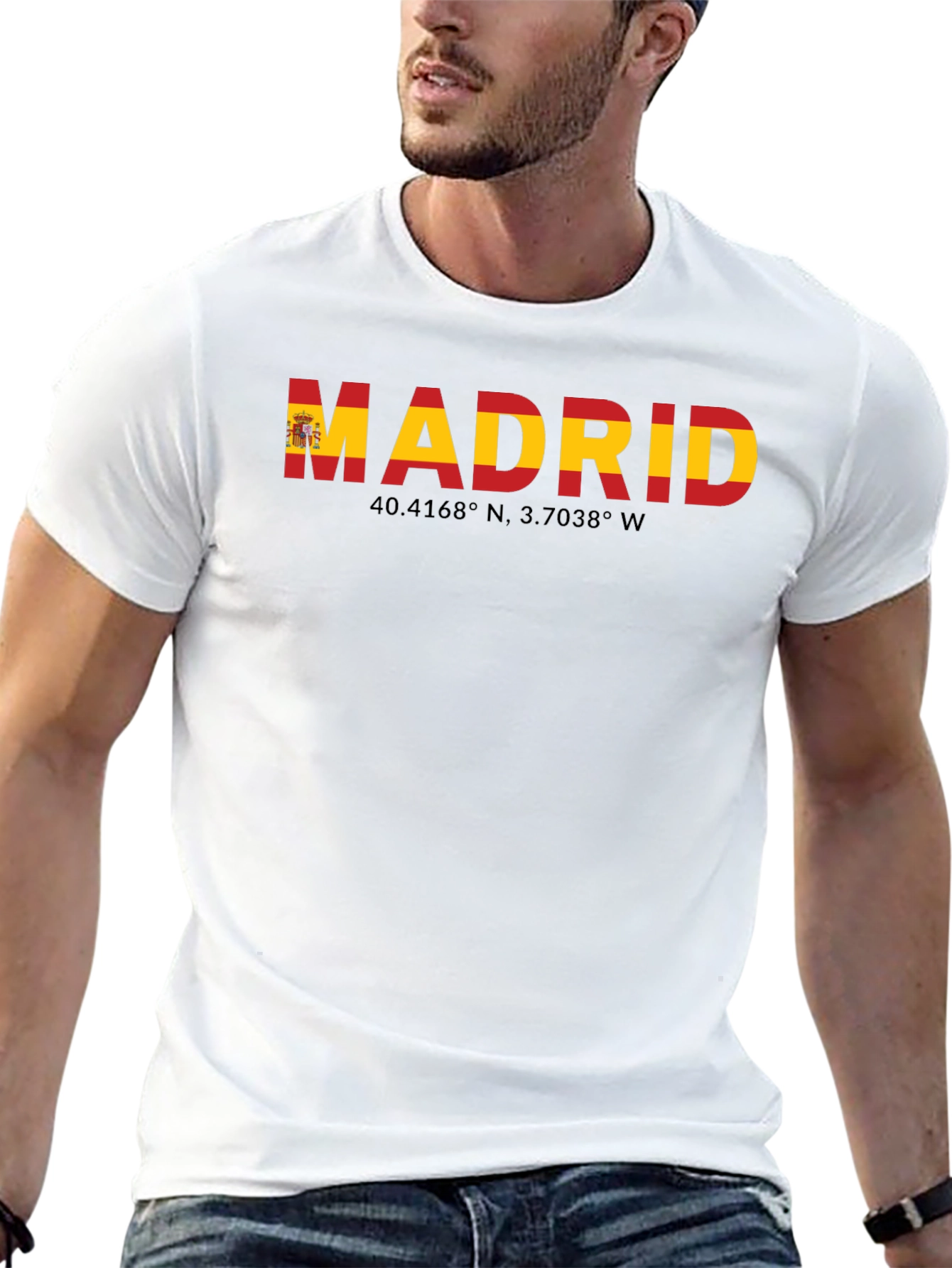 Madrid Spain Flag T-Shirt